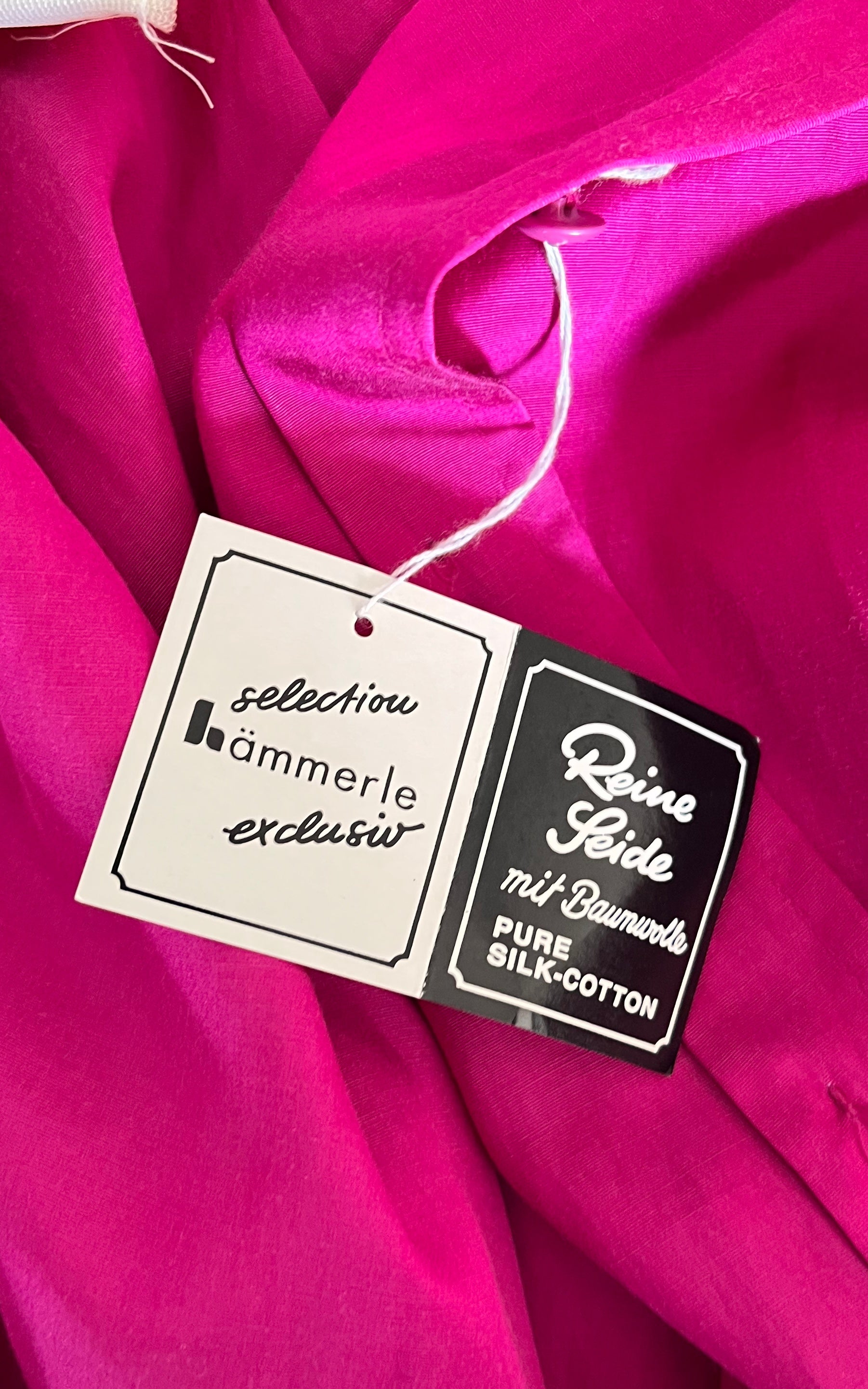 Vintage 80s Deadstock Silk Cotton Blouse