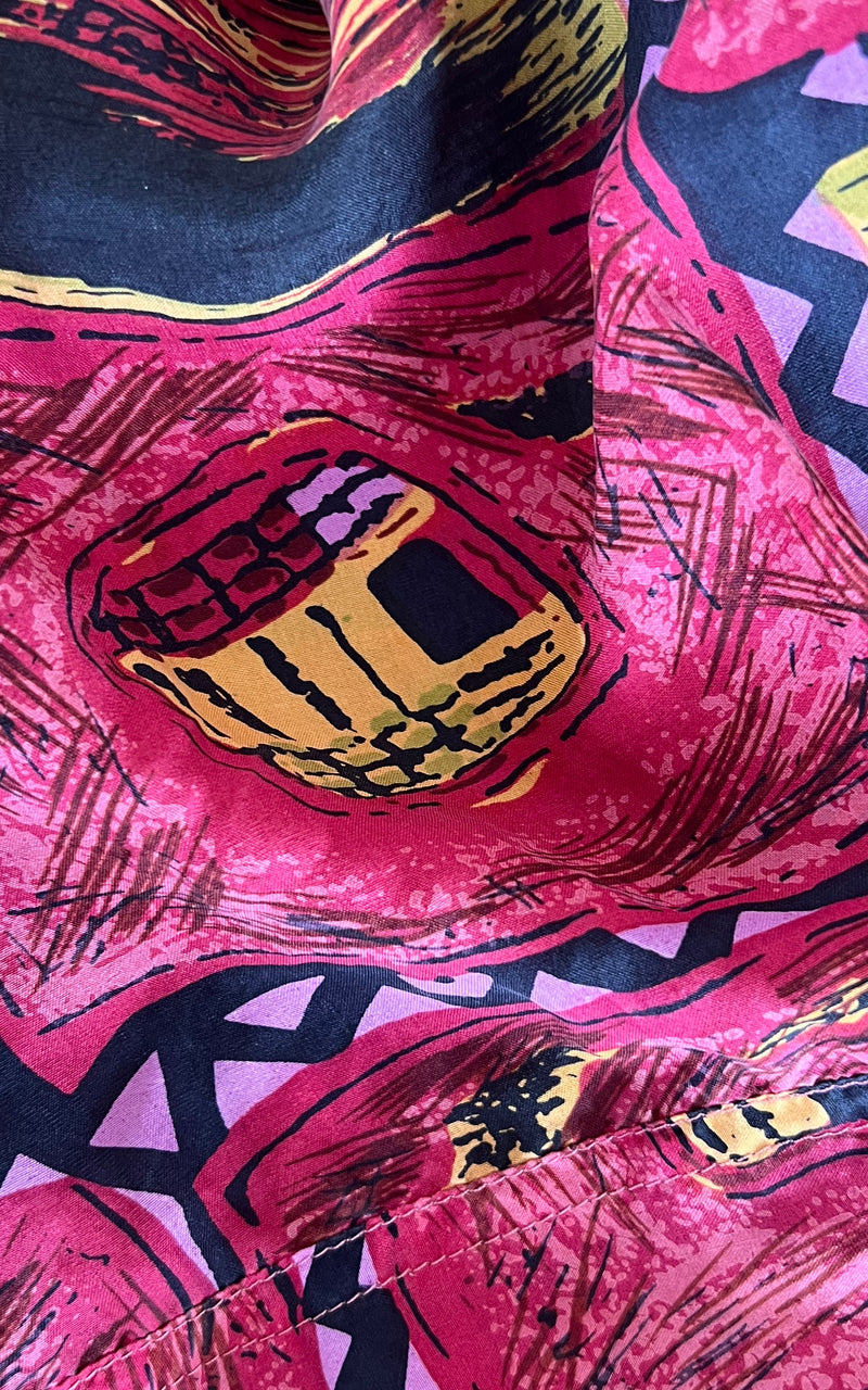 Vintage MENS Silk Button Down Shirt