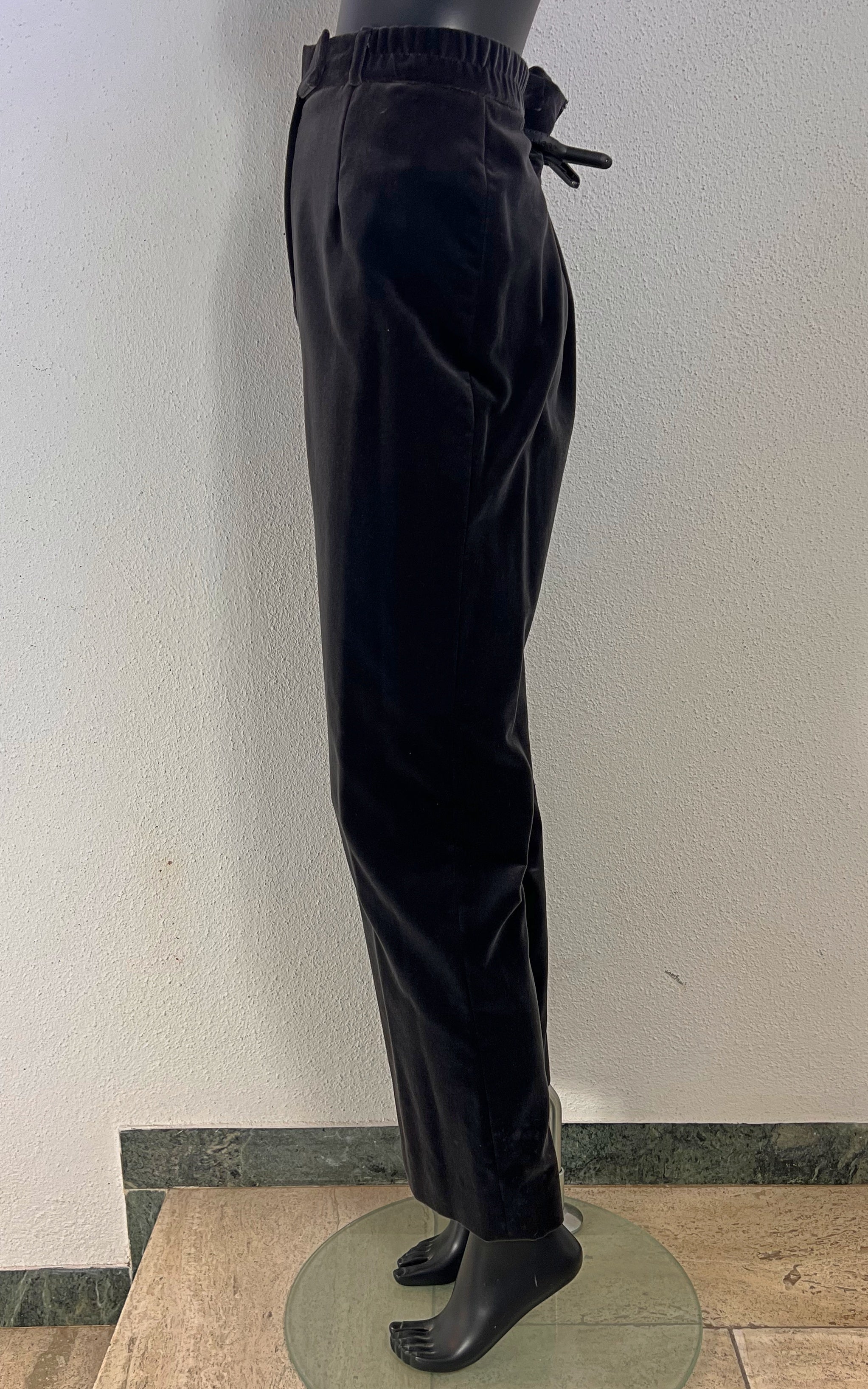 Vintage 90s Darkgrey Velvet Trousers