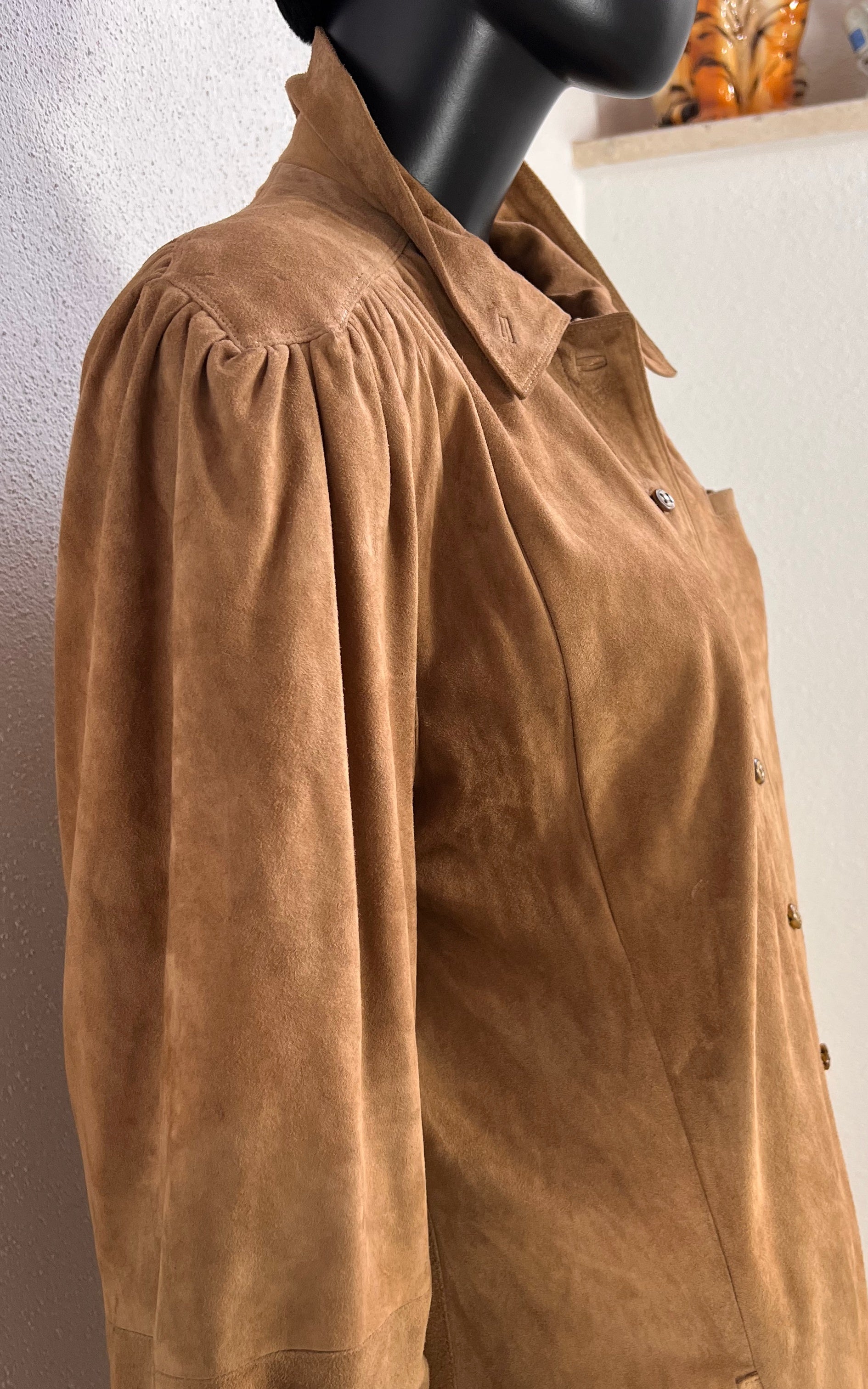 Vintage Suede Leather Dress