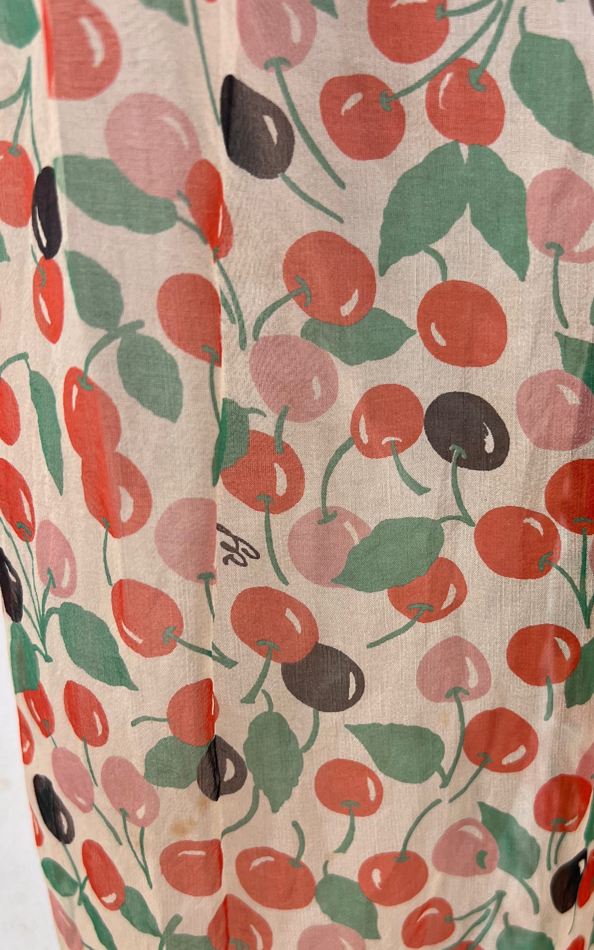 Vintage Sonia Rykiel Cherrys Silk Ballon Pants