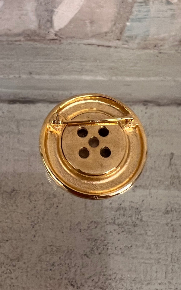 Vintage Burberrys London Button Brooch