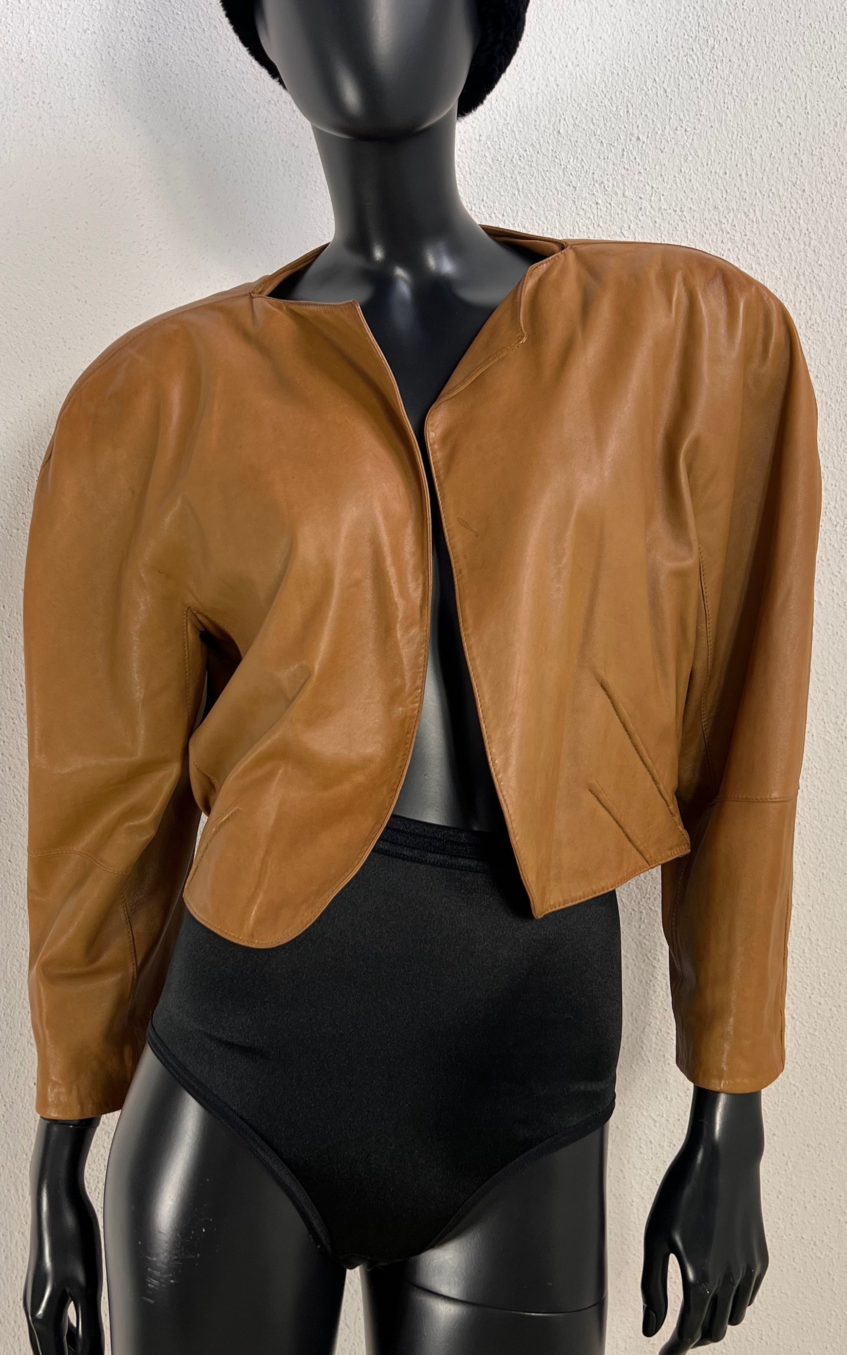 Vintage Krizia Nappa Bolero Jacket