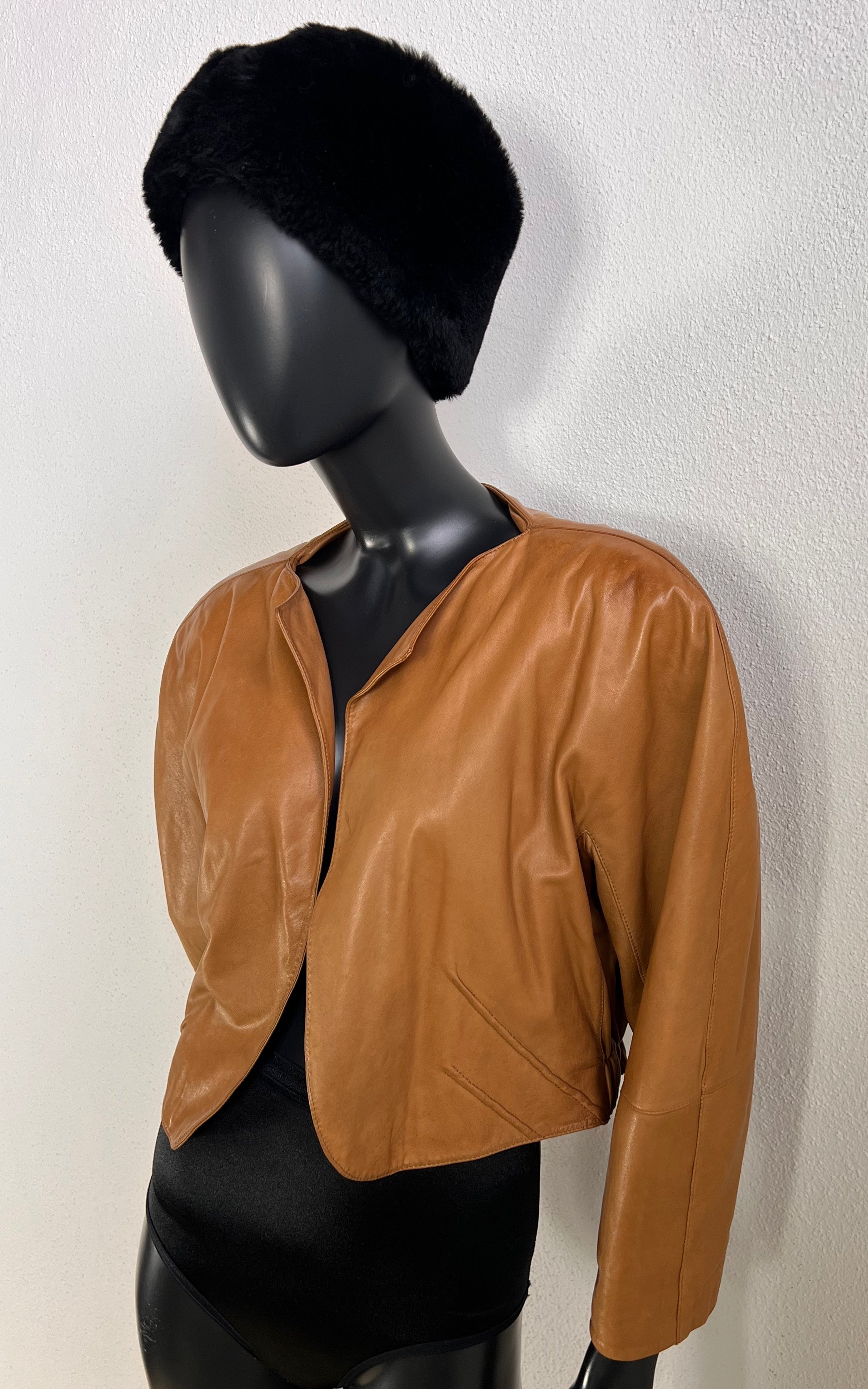 Vintage Krizia Nappa Bolero Jacket