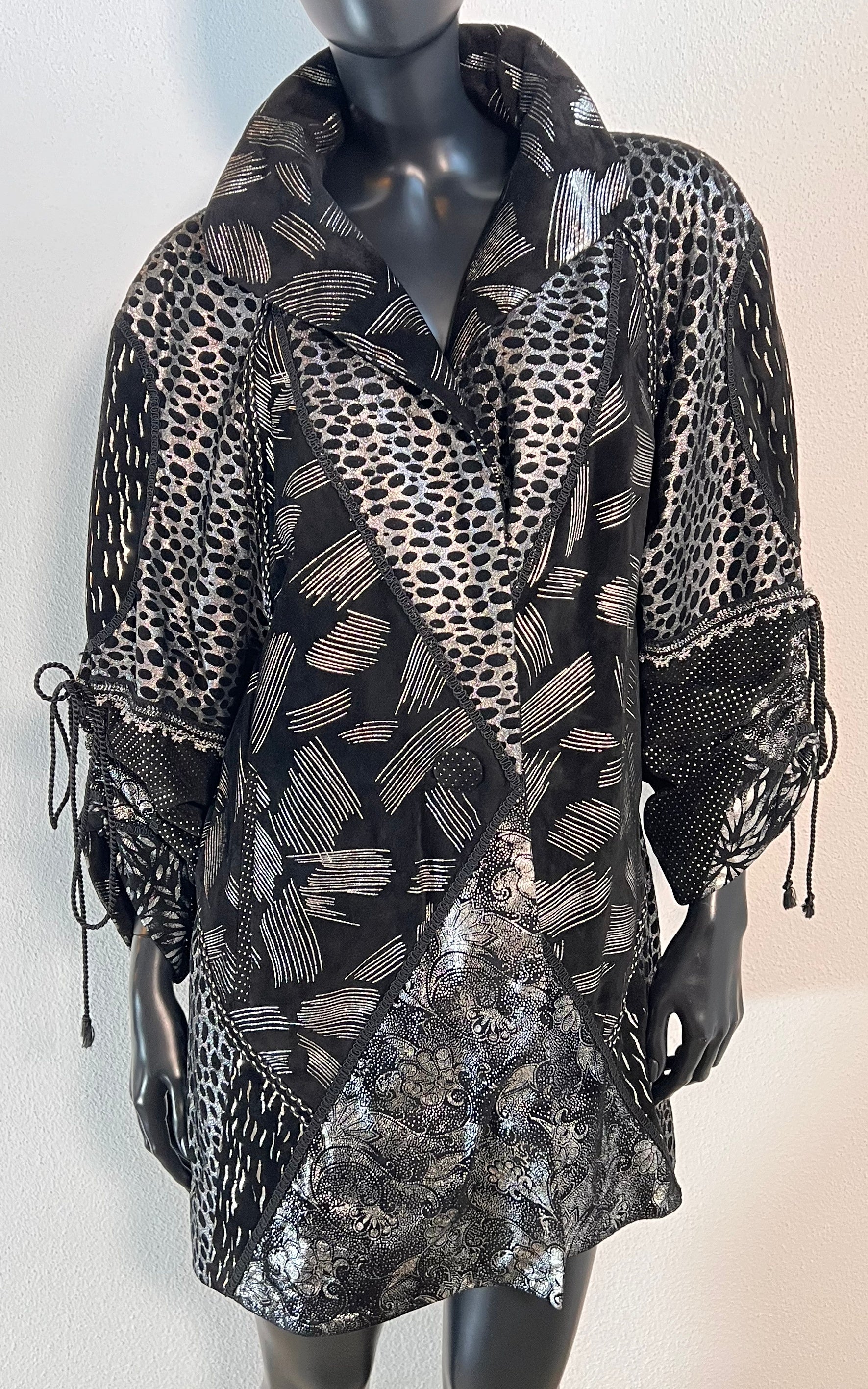 Giacca in pelle scamosciata vintage anni '90