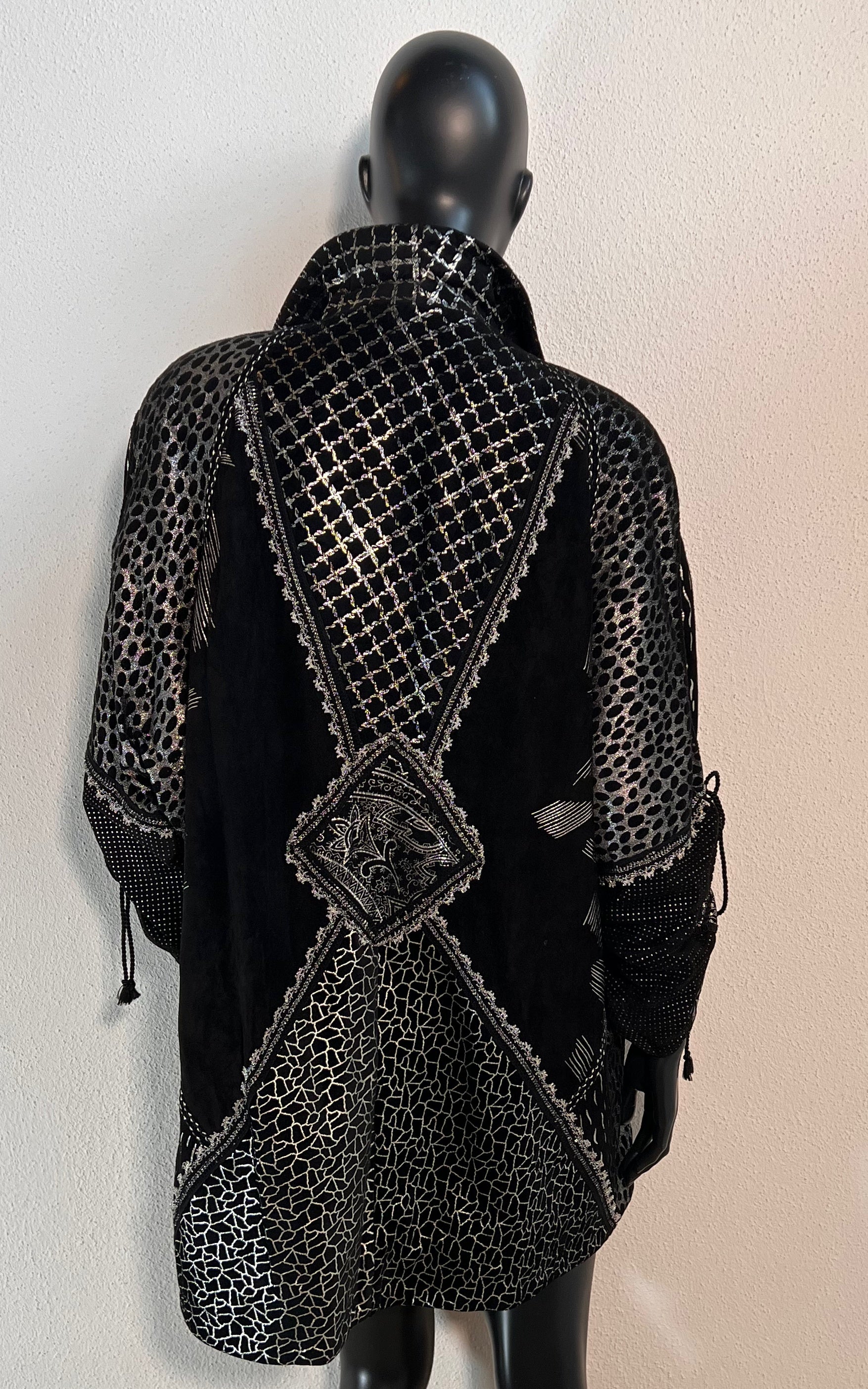 Giacca in pelle scamosciata vintage anni '90