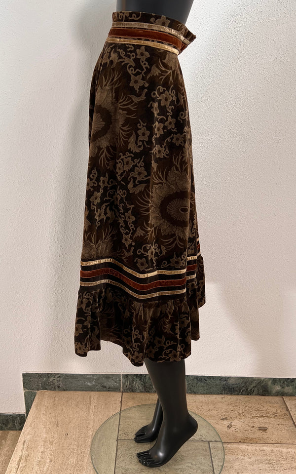 Vintage 70s Velvet Skirt