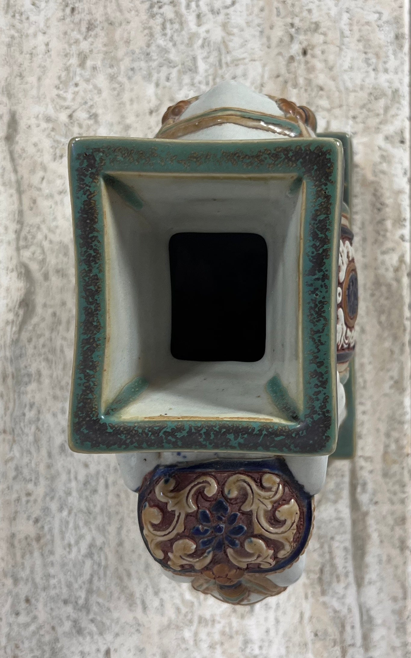 Vintage Oriental Ceramic Elephant Vase