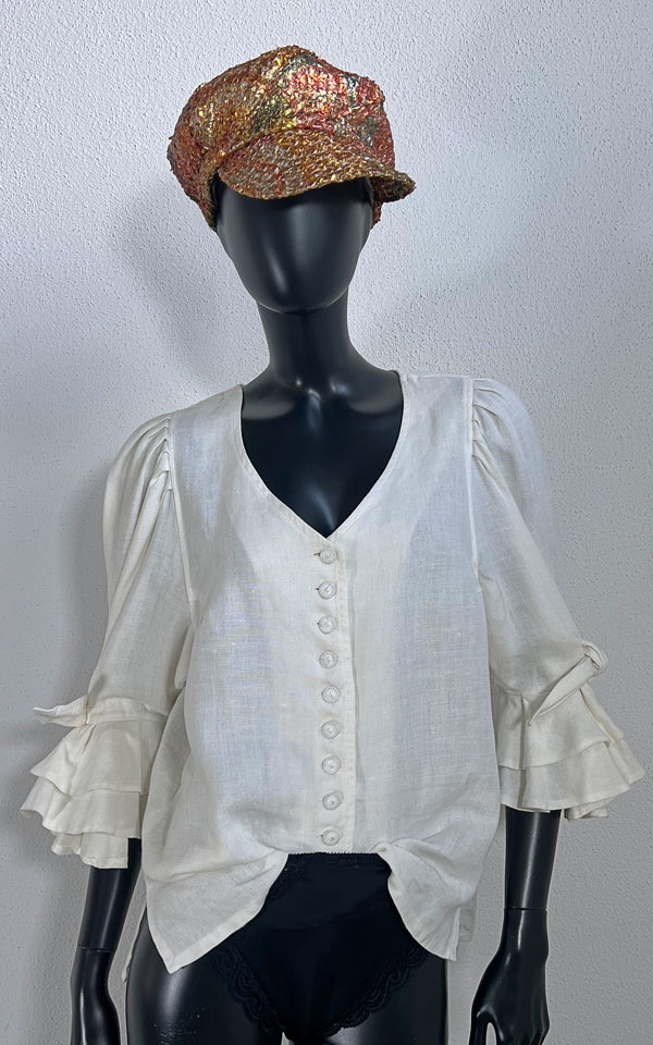 Vintage Inzi Linnen Blouse