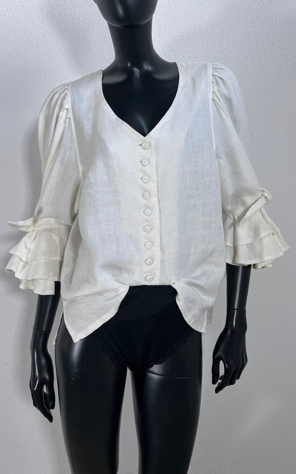 Vintage Inzi Linnen Blouse