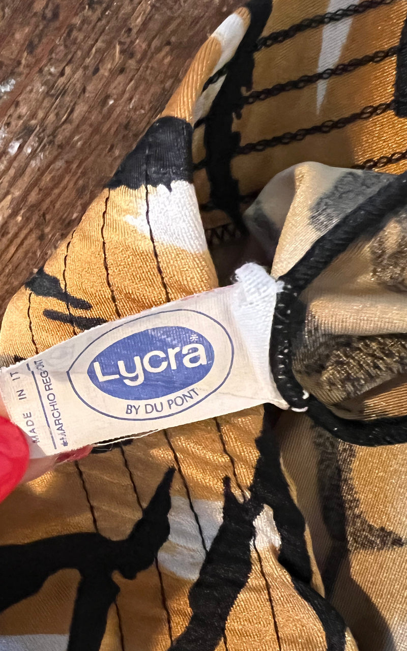 Vintage Tiger Print Leggings