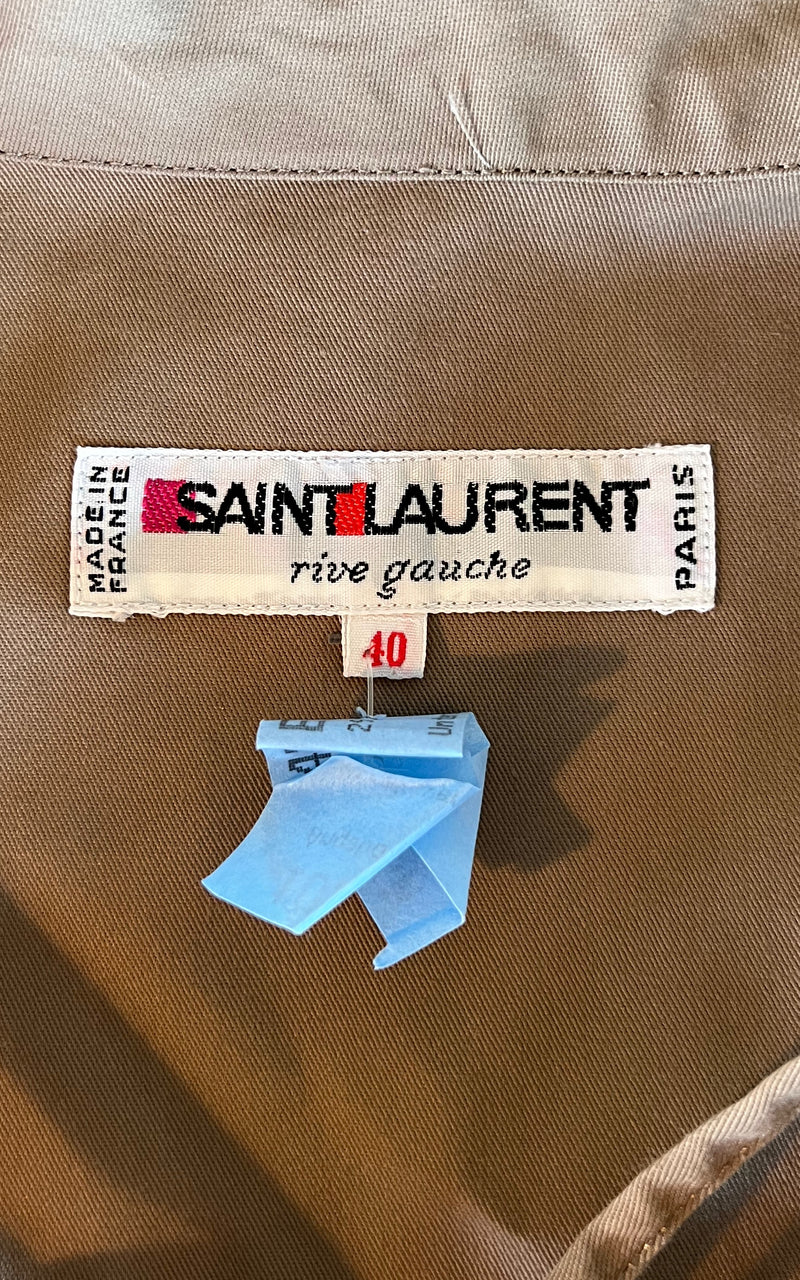 Iconic Vintage Yves Saint Laurent Safari Dress