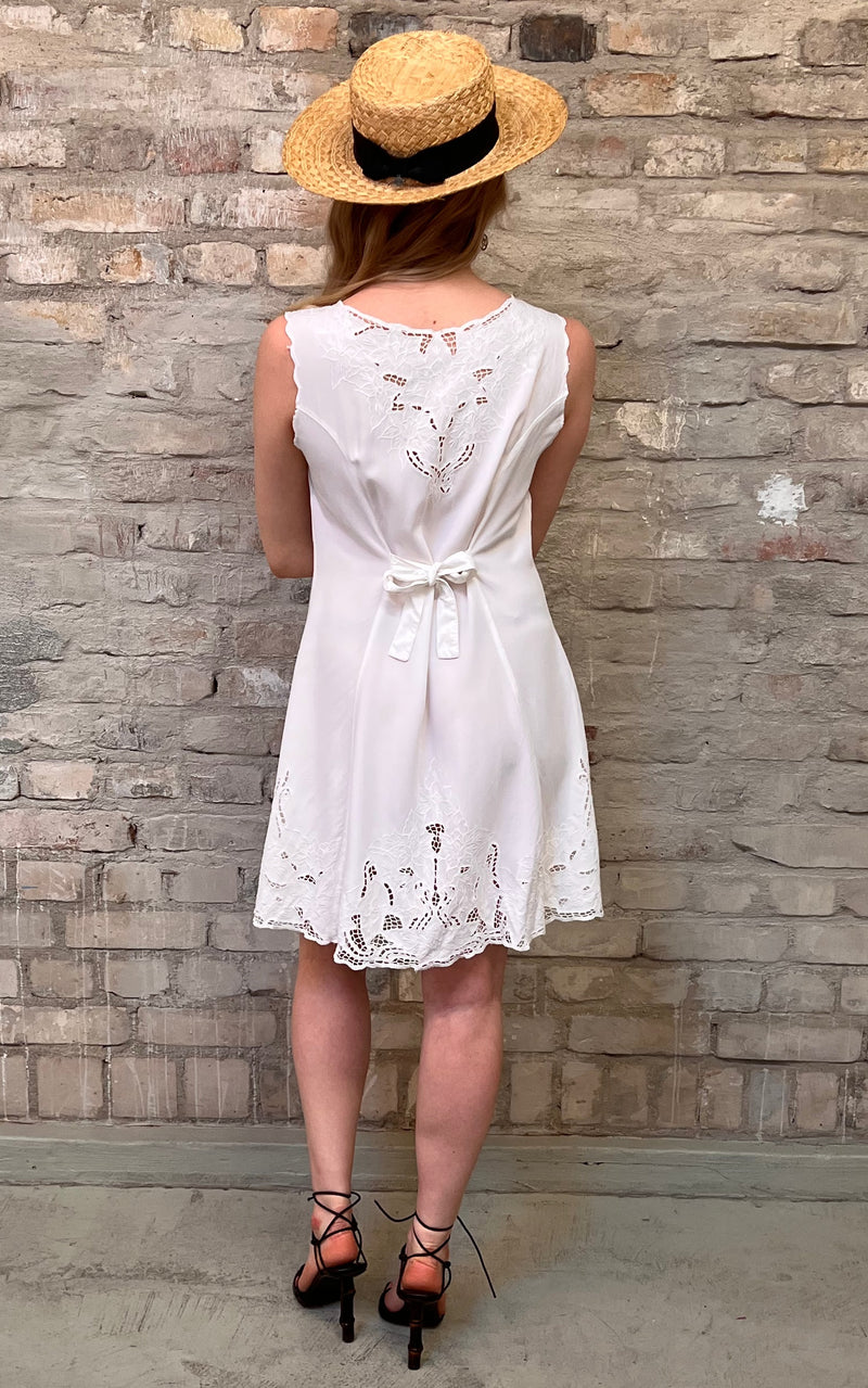 Vintage Bali Lace Summer Dress