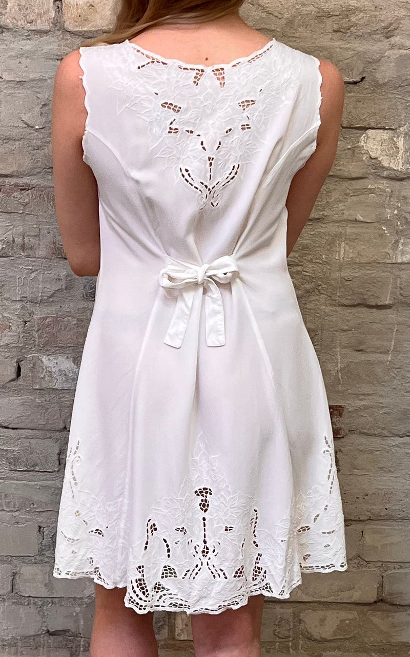 Vintage Bali Lace Summer Dress