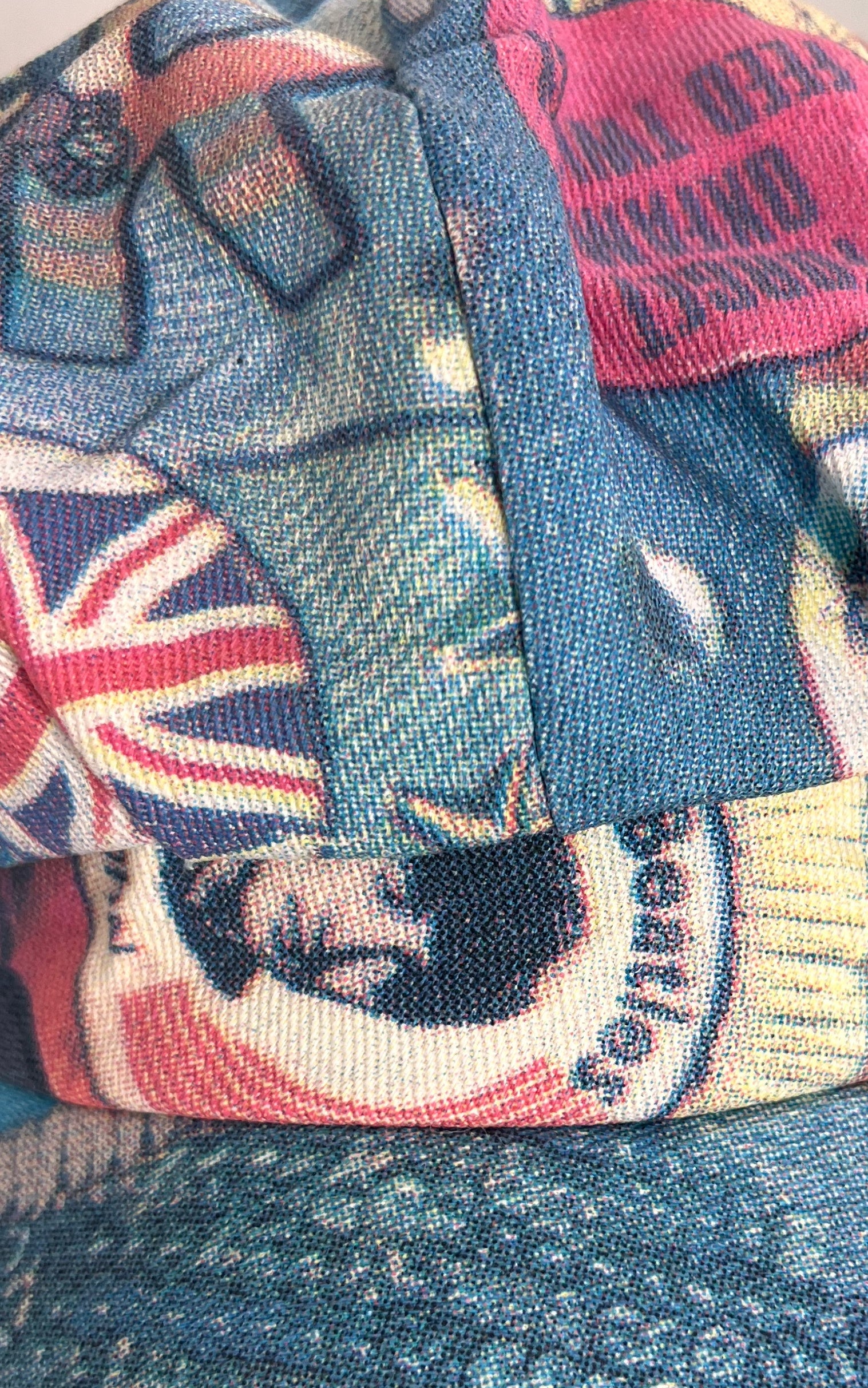 Vintage Modzart London Memphis Print Baker Boy Hat - New Old Stock