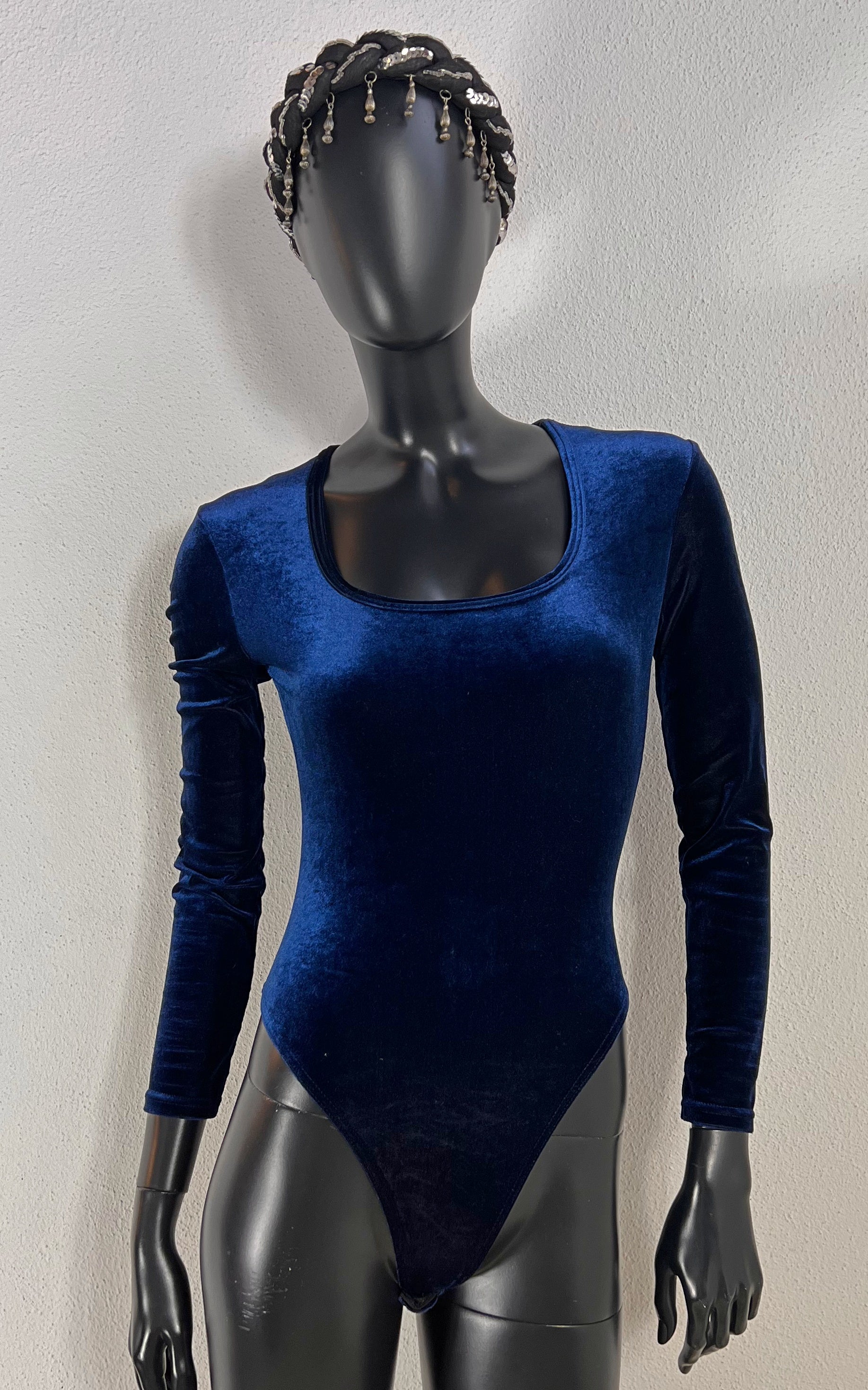 Vintage 90s Blue Velvet Body