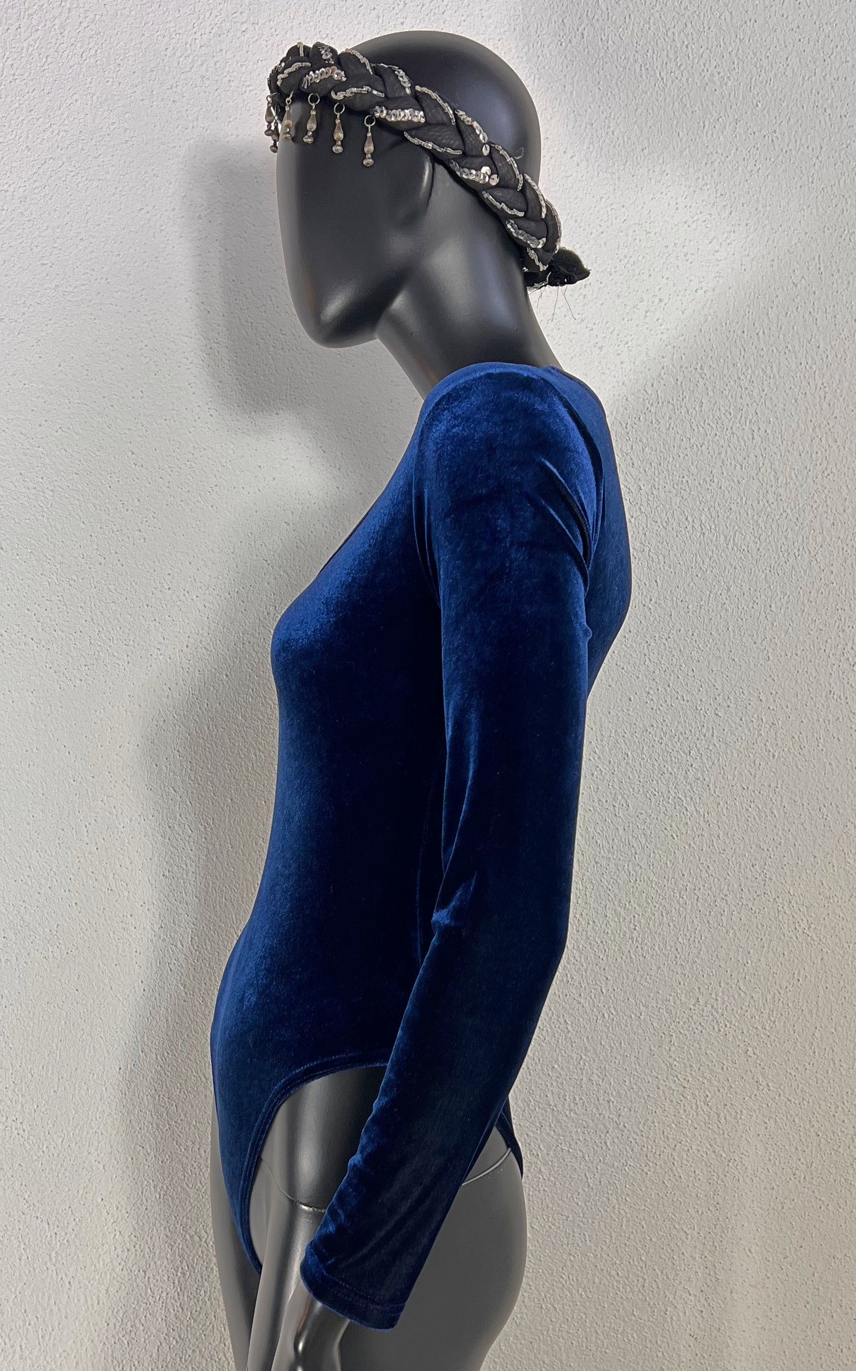 Vintage 90s Blue Velvet Body