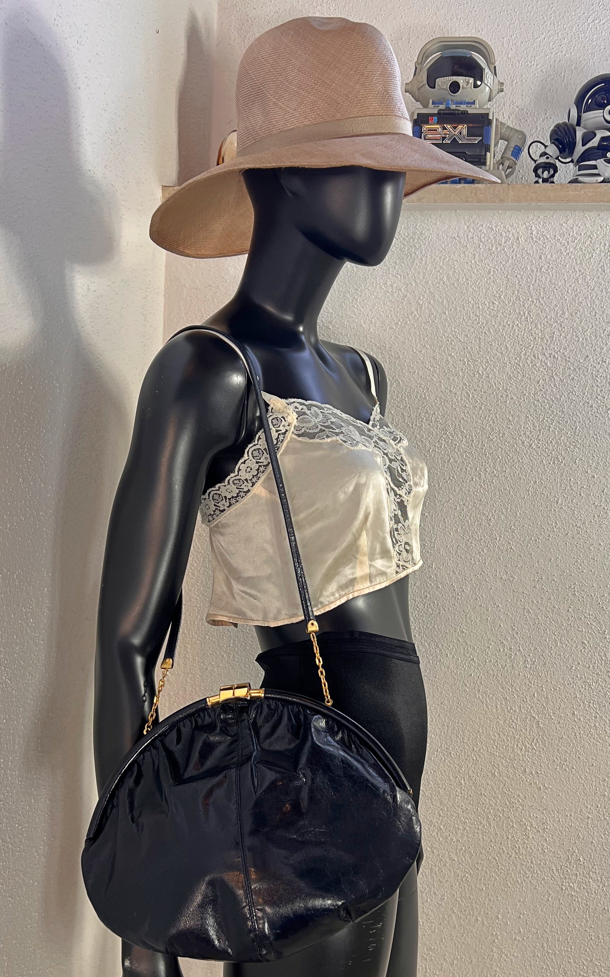 Vintage 70s Darkblue Rodo Italy Clutch Bag
