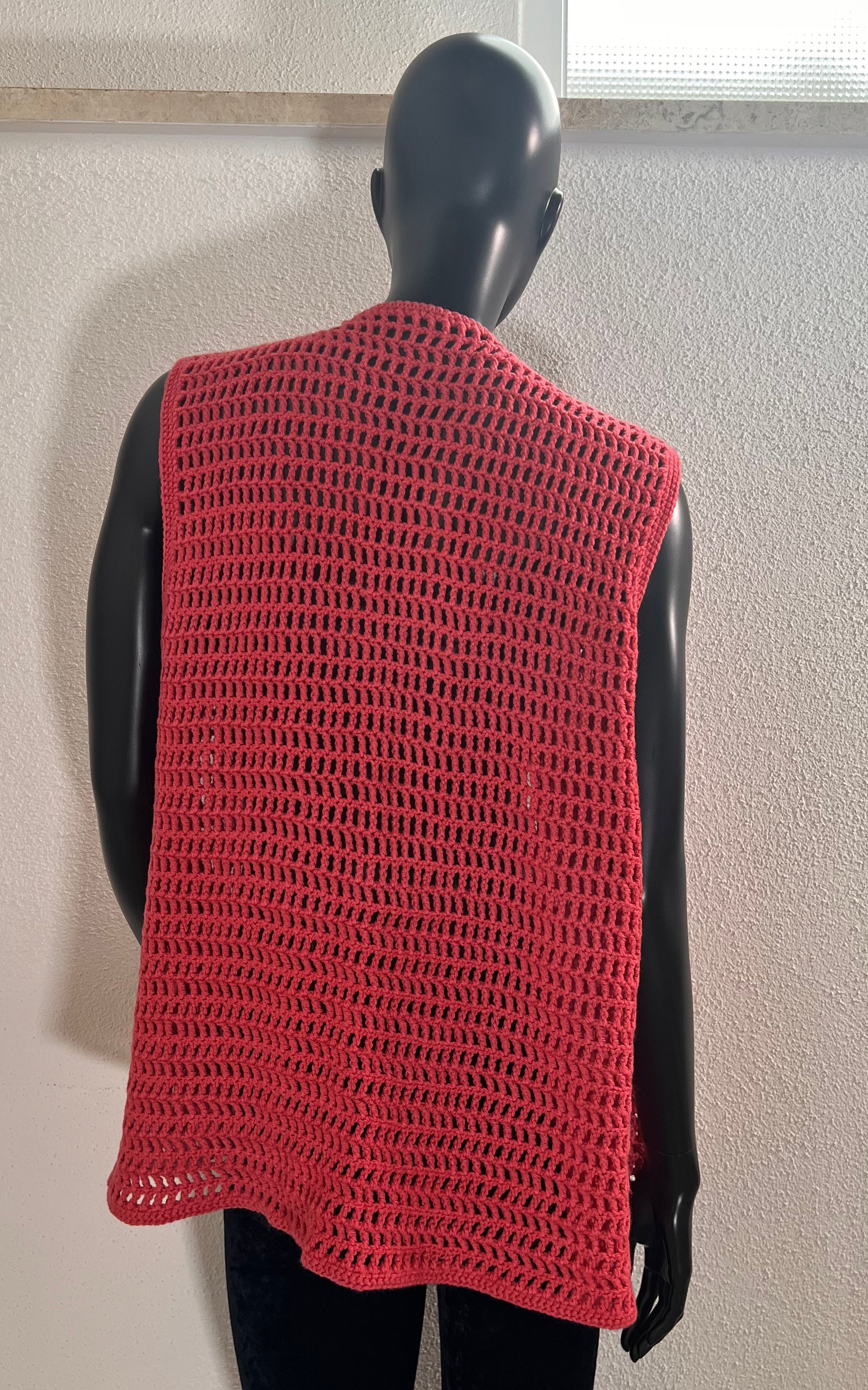 Vintage Handmade 70s Crochet Vest