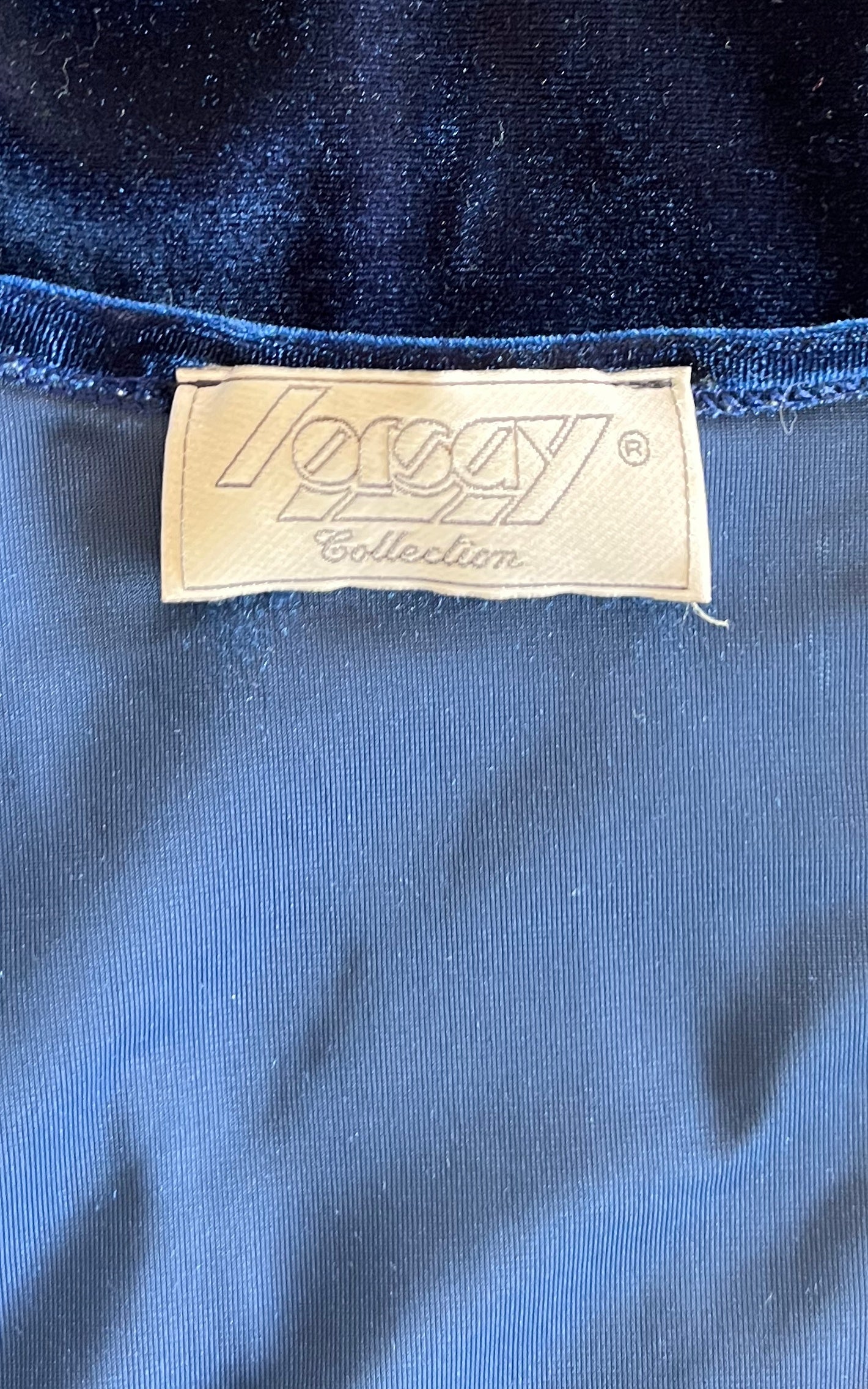 Vintage 90s Blue Velvet Body