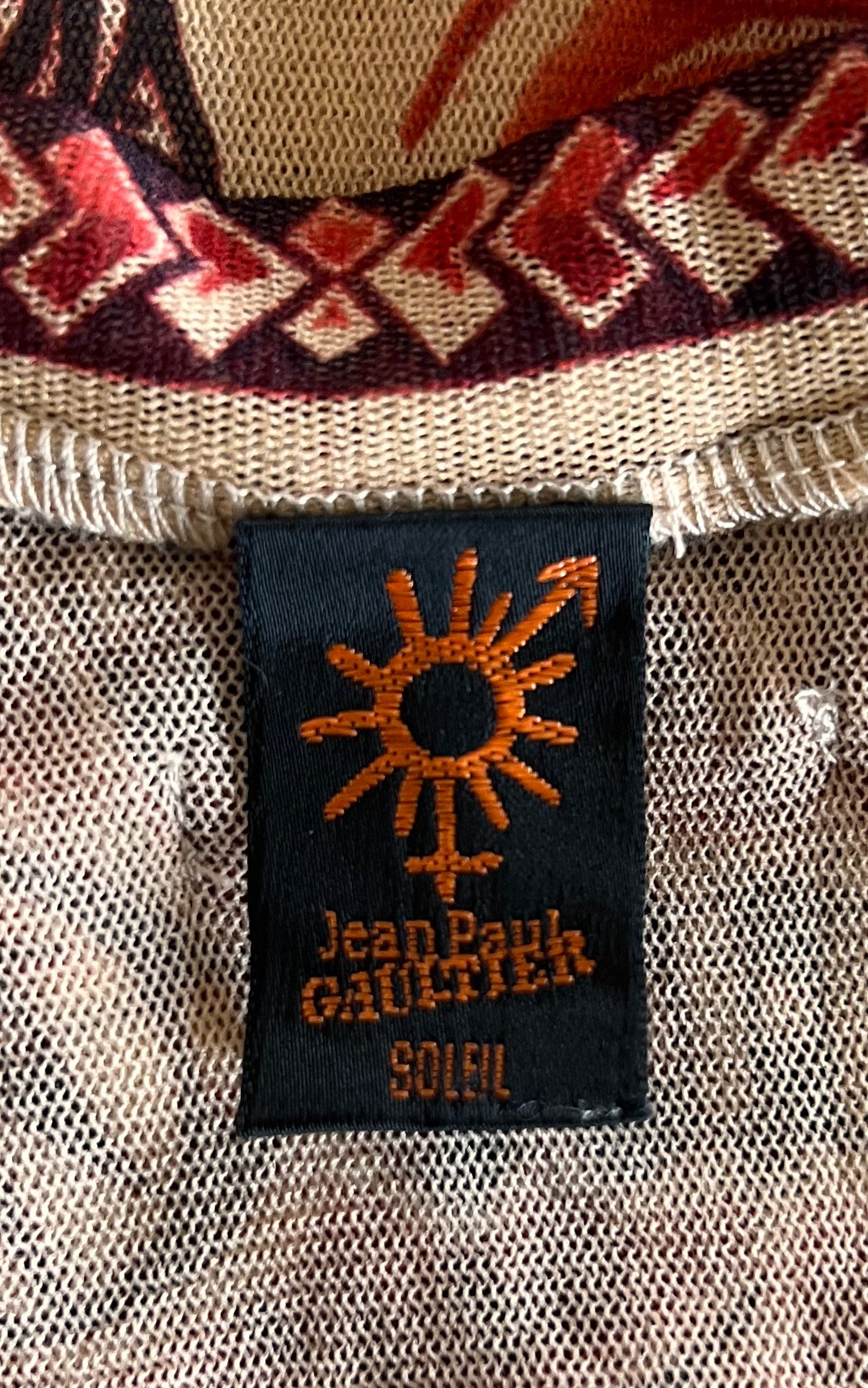 Vintage 90s Jean Paul Gaultier Soleil Tattoo Dress with Bolero