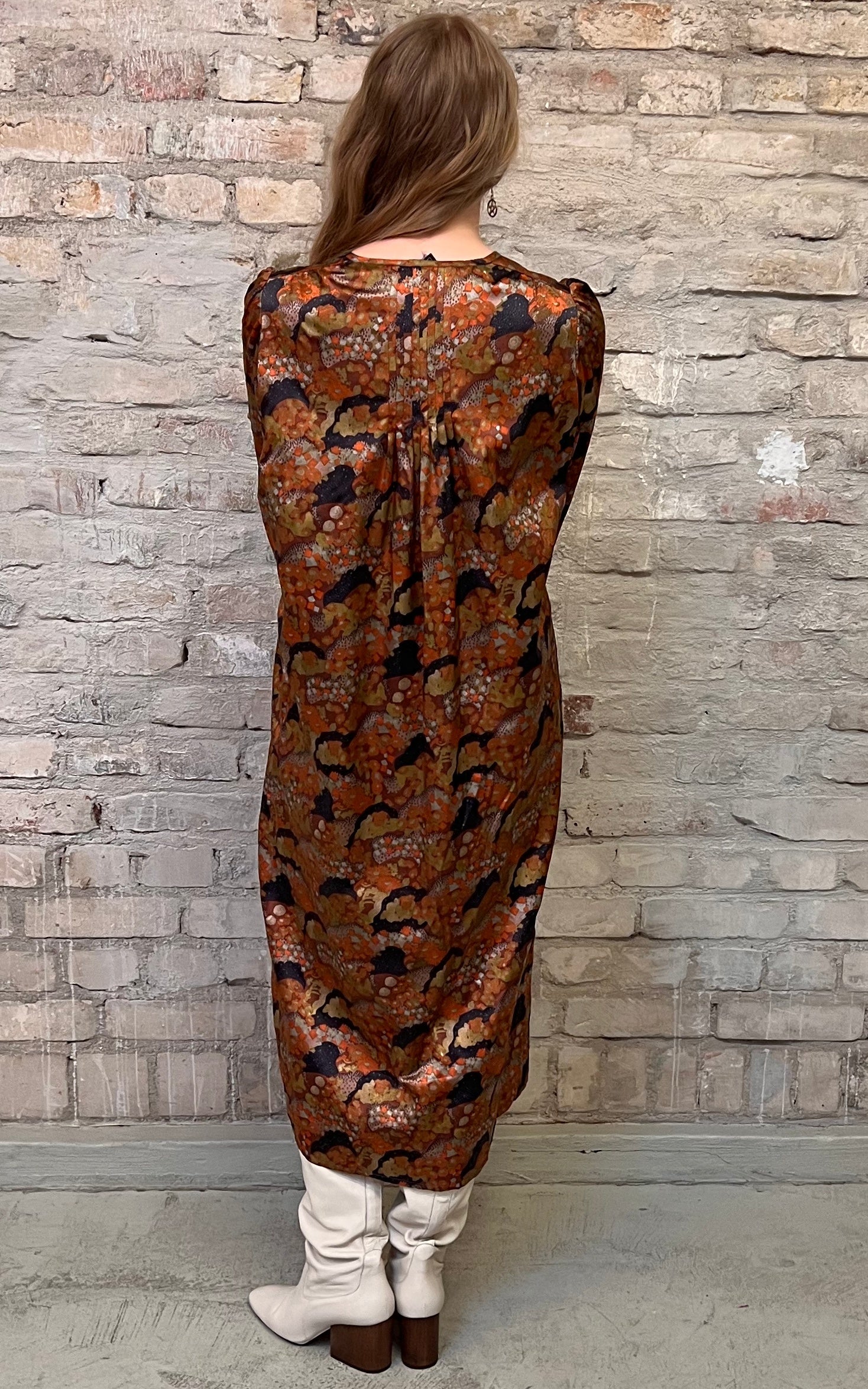 Vintage 70s Ungaro Parallele Silk Dress