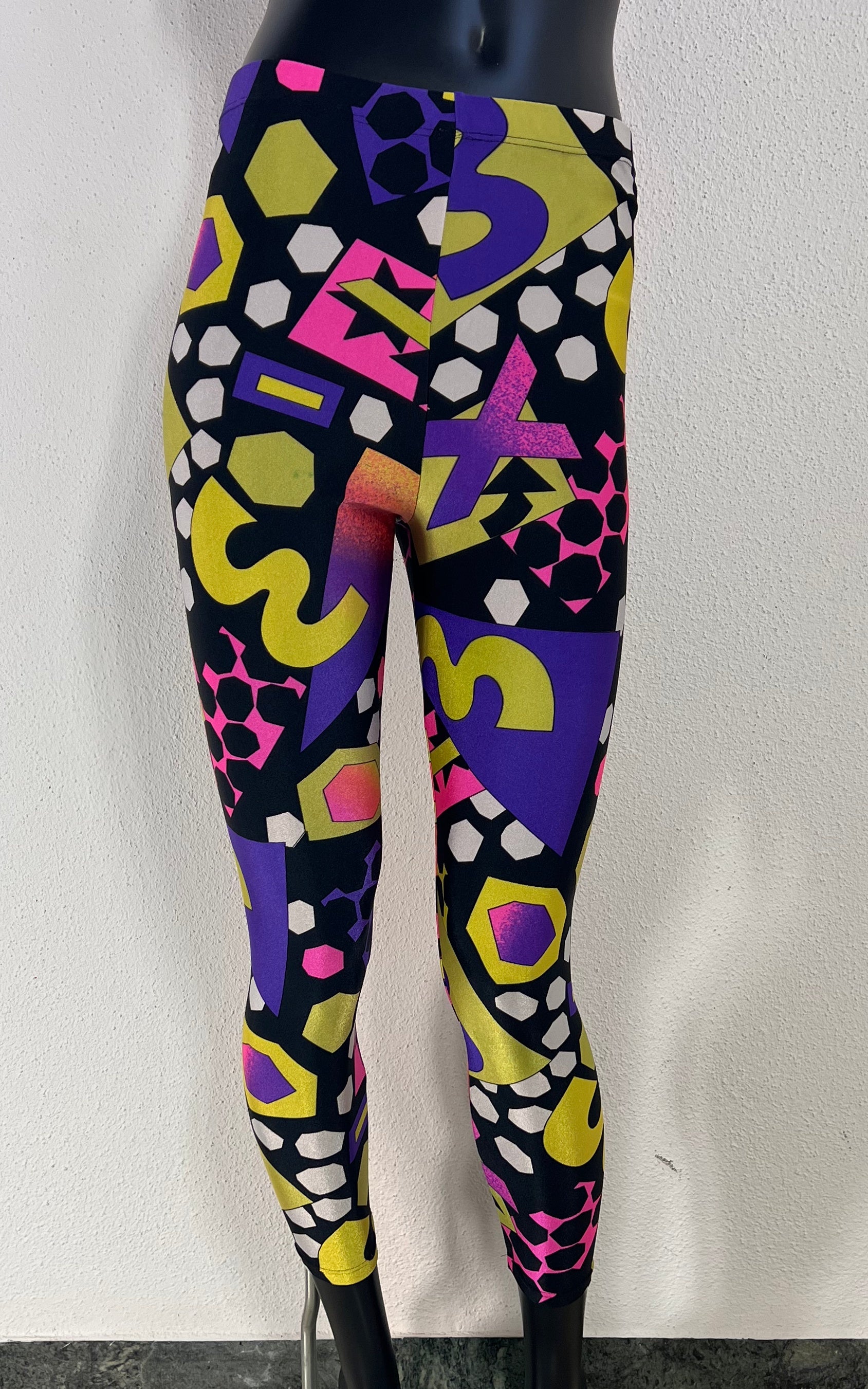 Vintage 90s Crazy Pattern Leggings