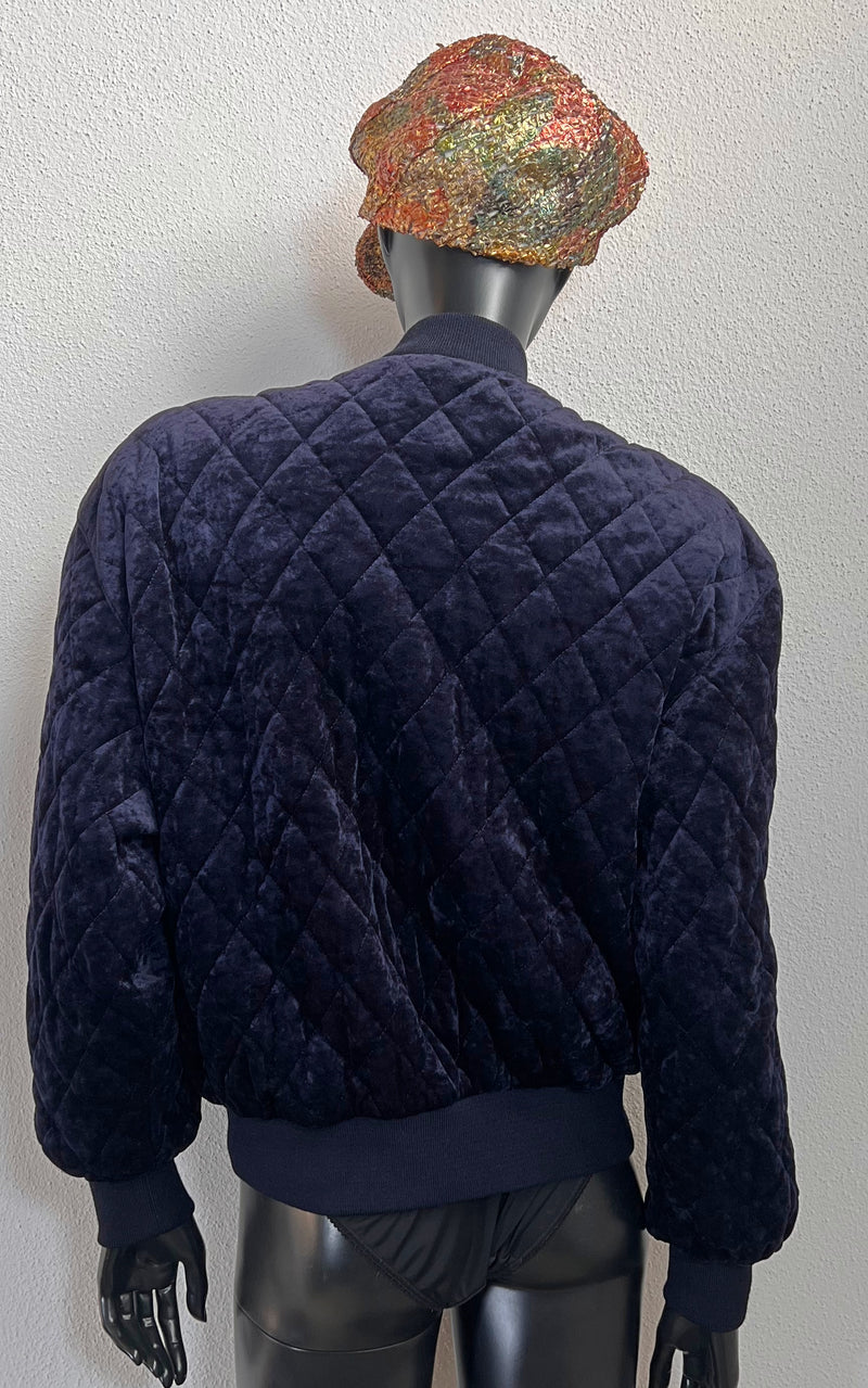 Vintage 90s Velvet Bomber Jacket