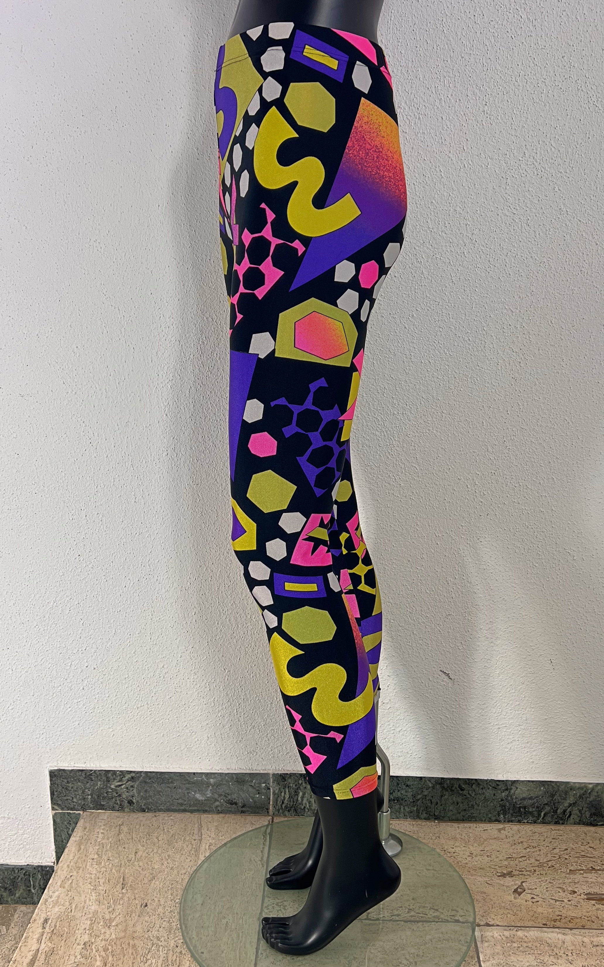 Vintage 90s Crazy Pattern Leggings
