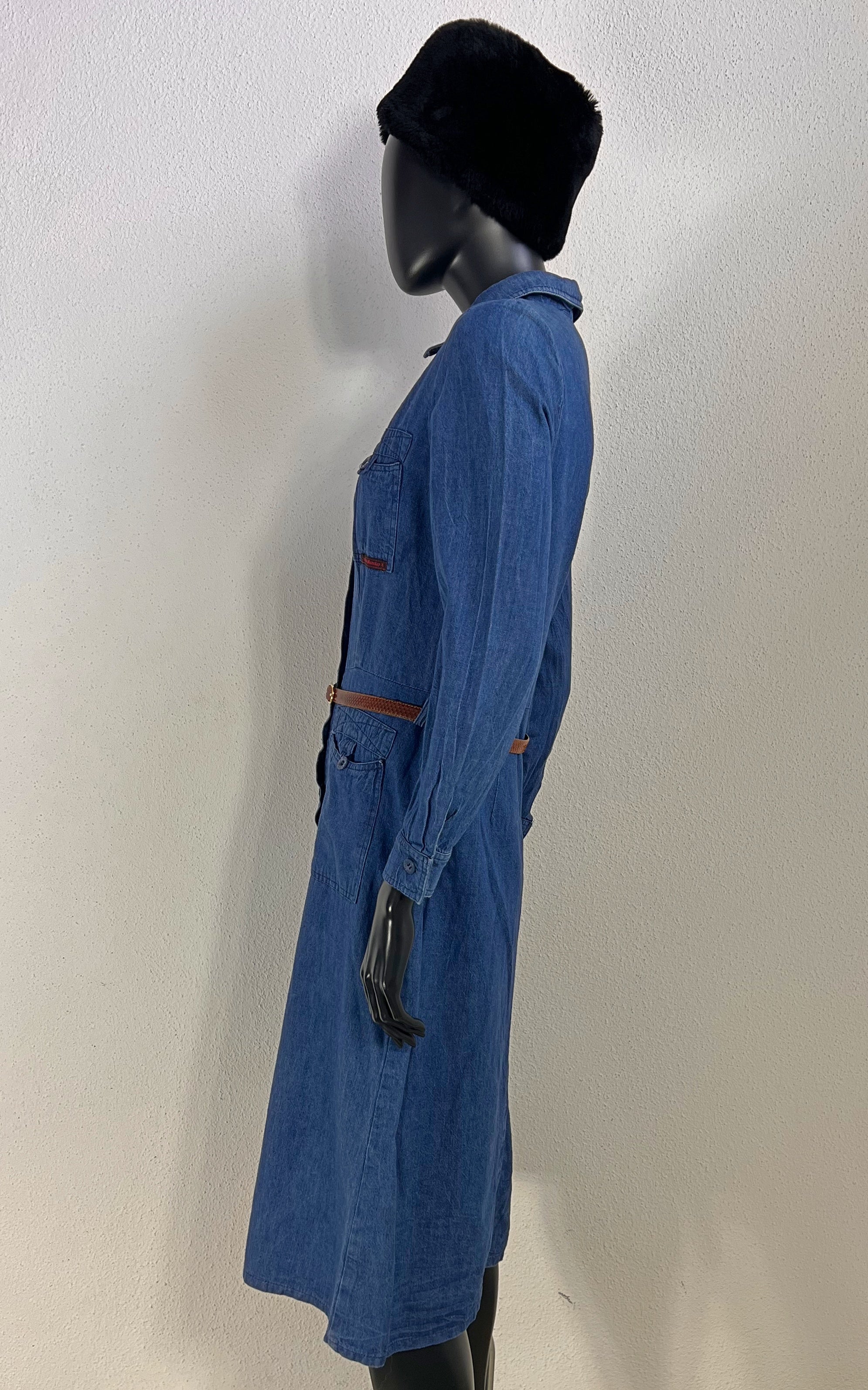 Early 70s Vintage Betty Barclay Denim Dress