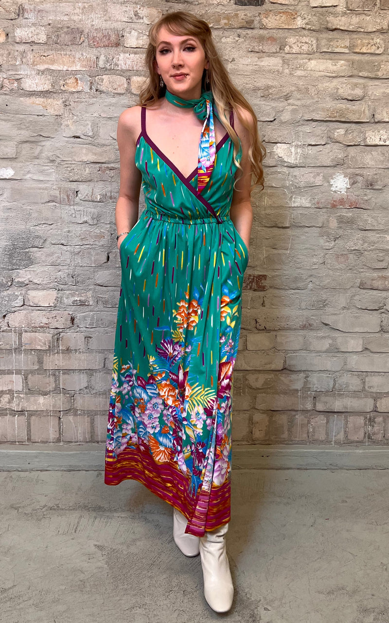 Vintage Oleg Cassini 70s Dress