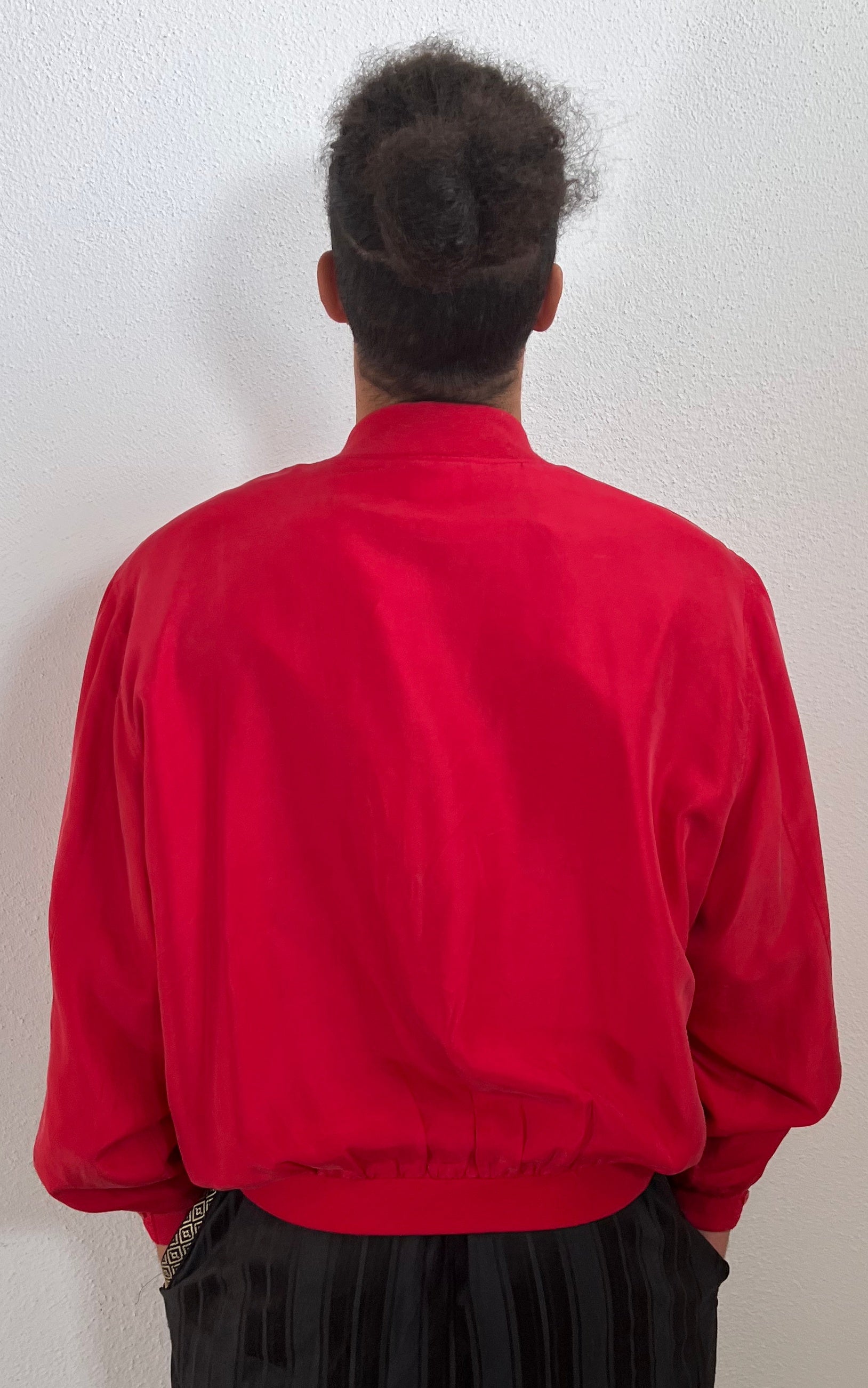 Vintage 90s MENS Silk Blouson