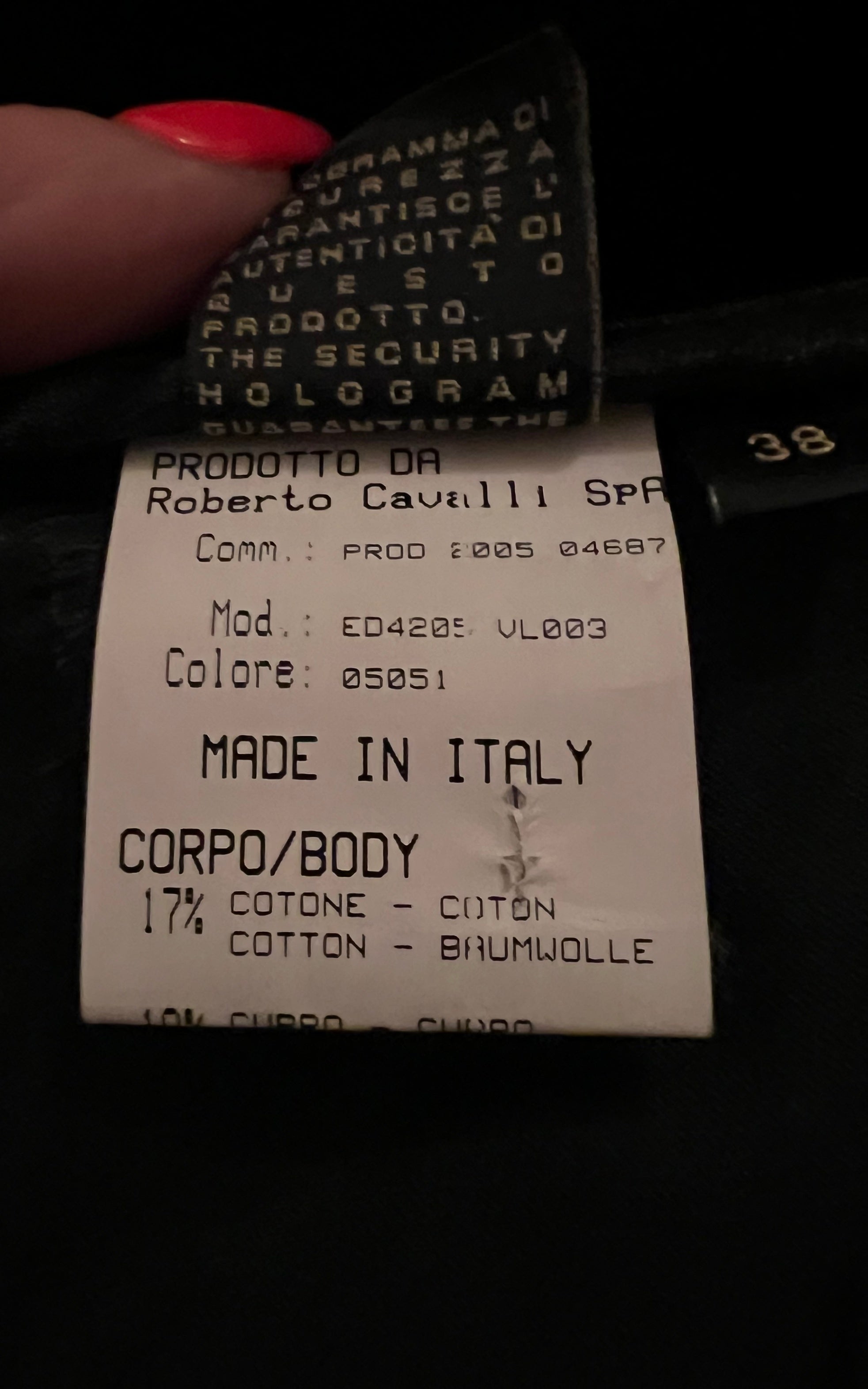 Vintage Roberto Cavalli Velvet Pants