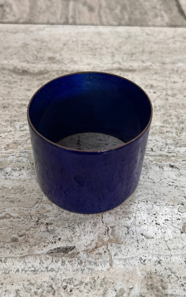 Vintage Blue Enamel Arm Cuff