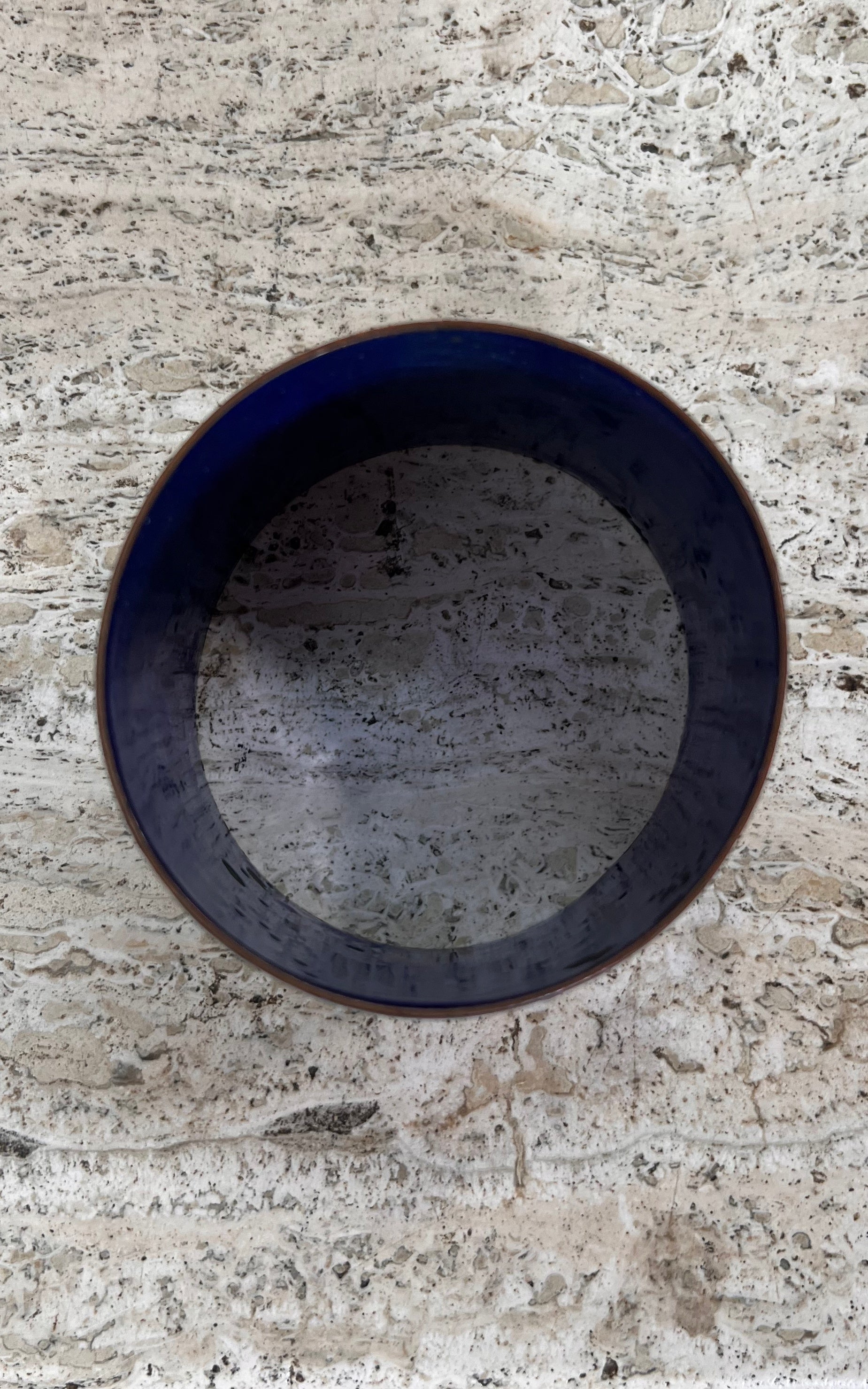 Vintage Blue Enamel Arm Cuff