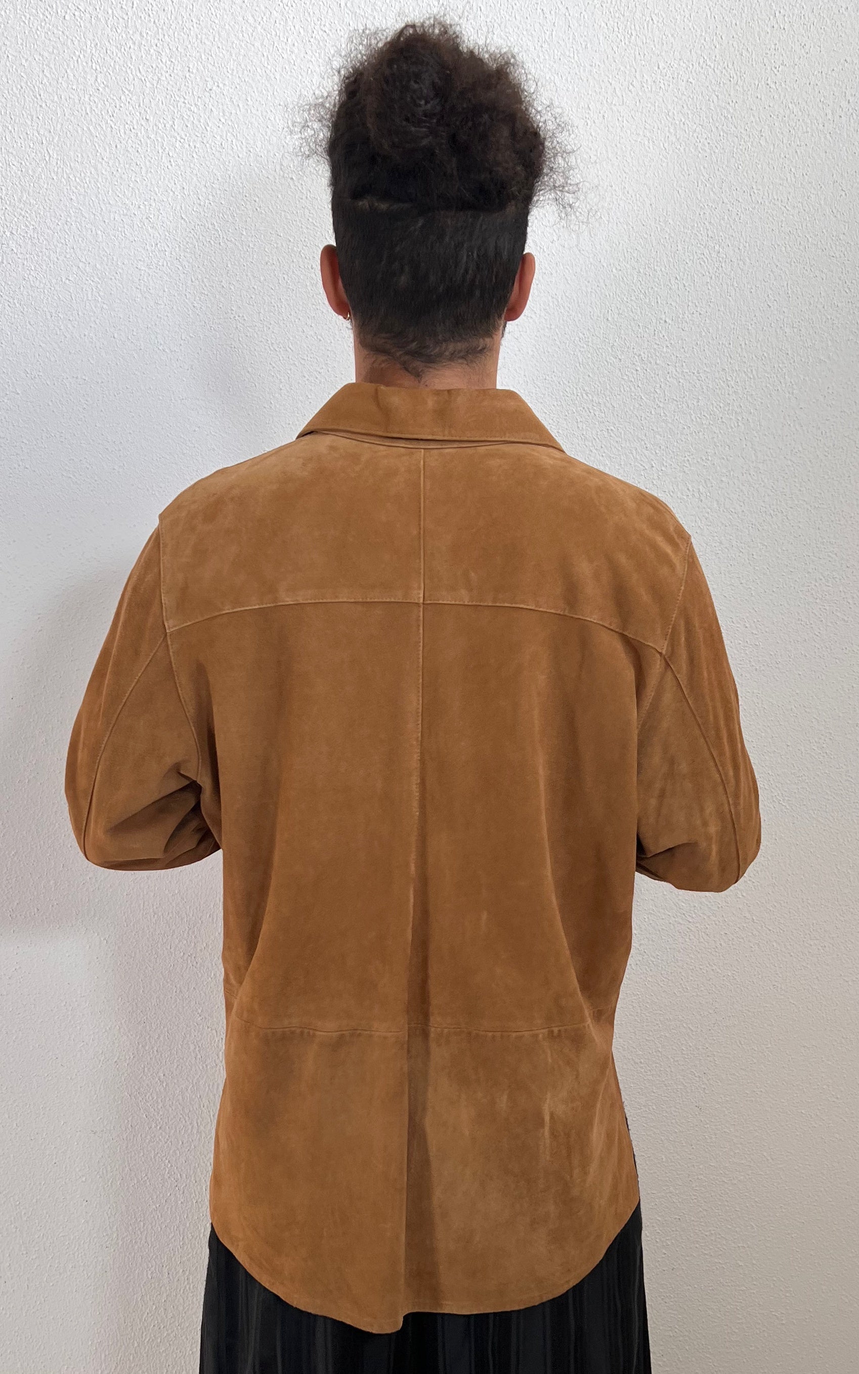Vintage MENS Suede Leather Shirt