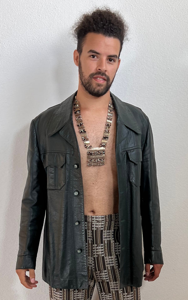 Vintage MENS 70s Leather Jacket