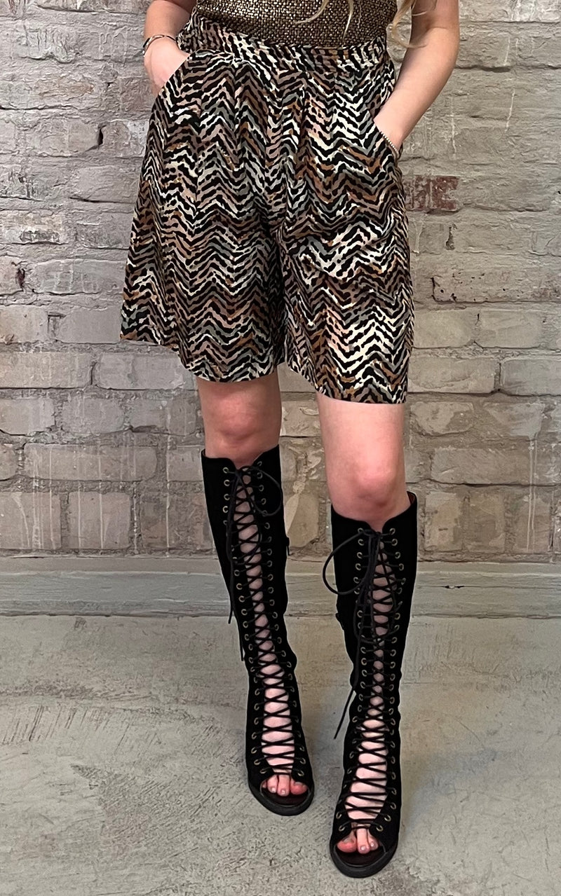 Vintage 90s Silk Shorts