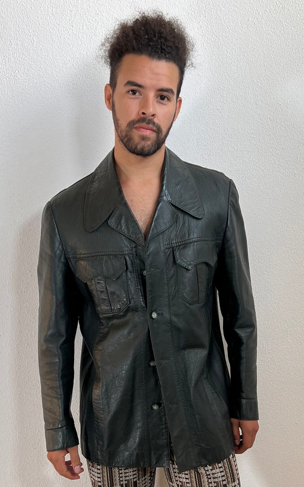 Vintage MENS 70s Leather Jacket
