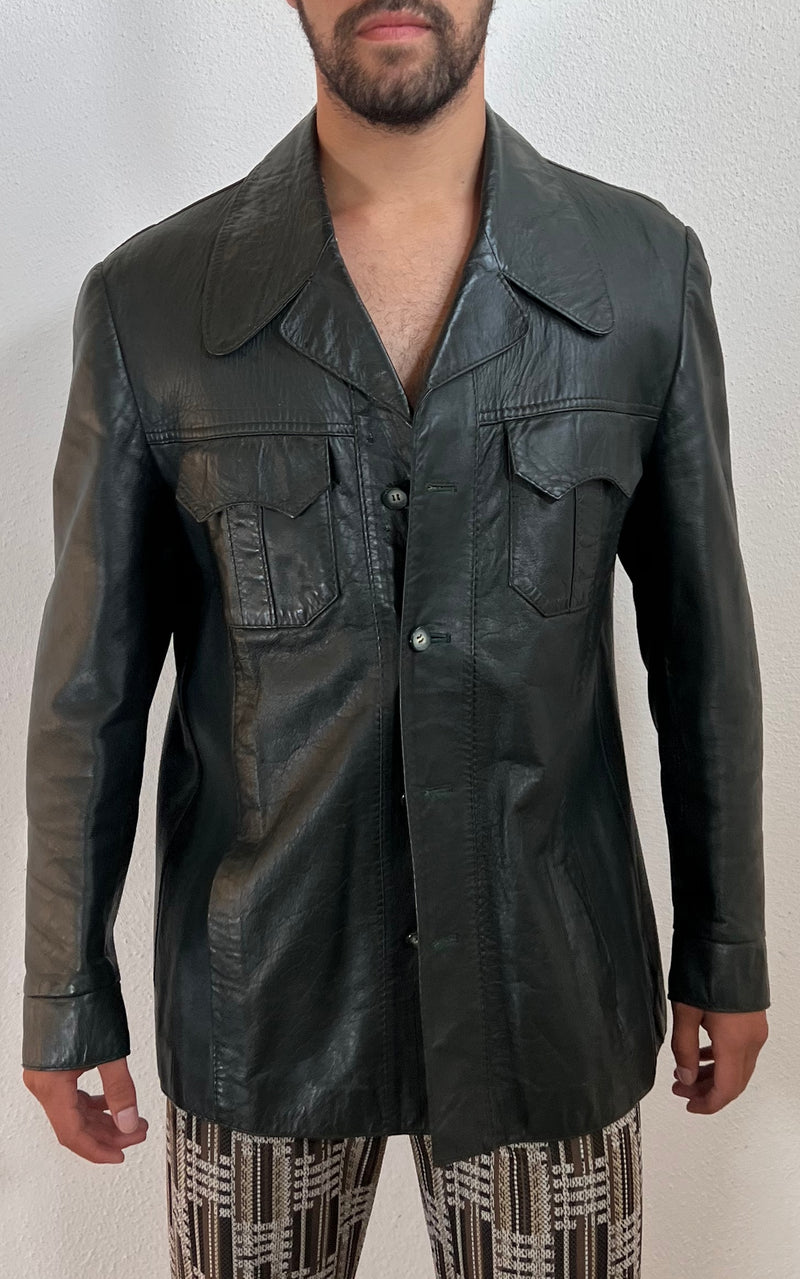 Vintage MENS 70s Leather Jacket