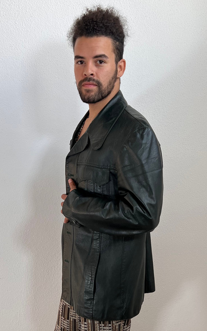 Vintage MENS 70s Leather Jacket