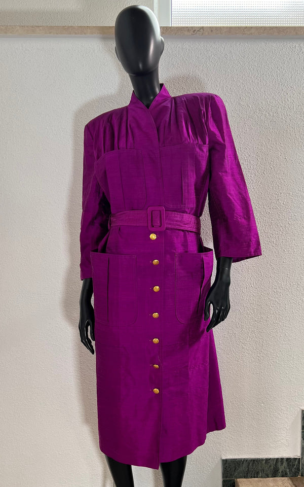 Vintage Cyclam Silk Dress