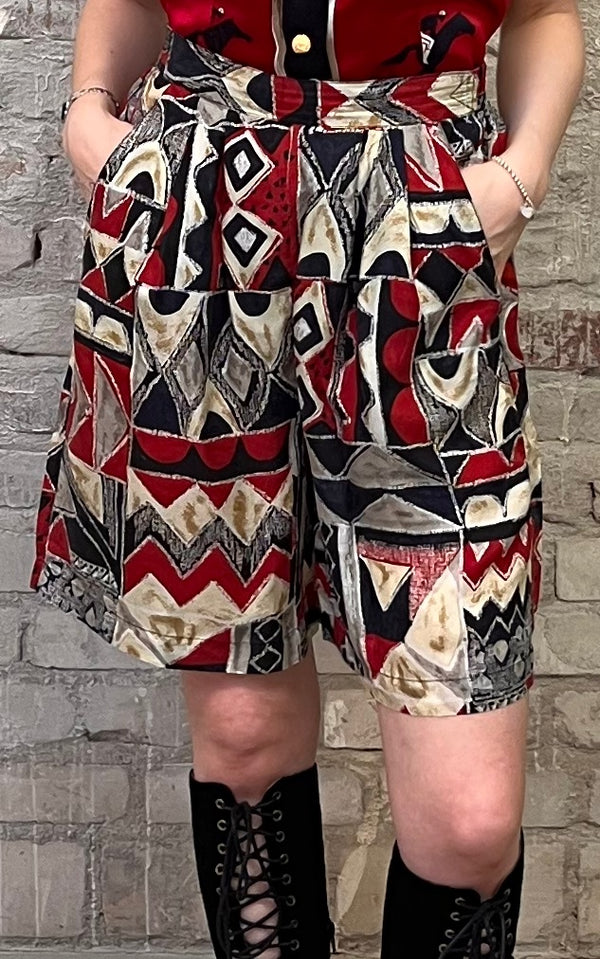 Vintage 90s Silk Shorts