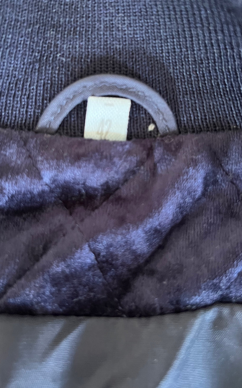 Vintage 90s Velvet Bomber Jacket