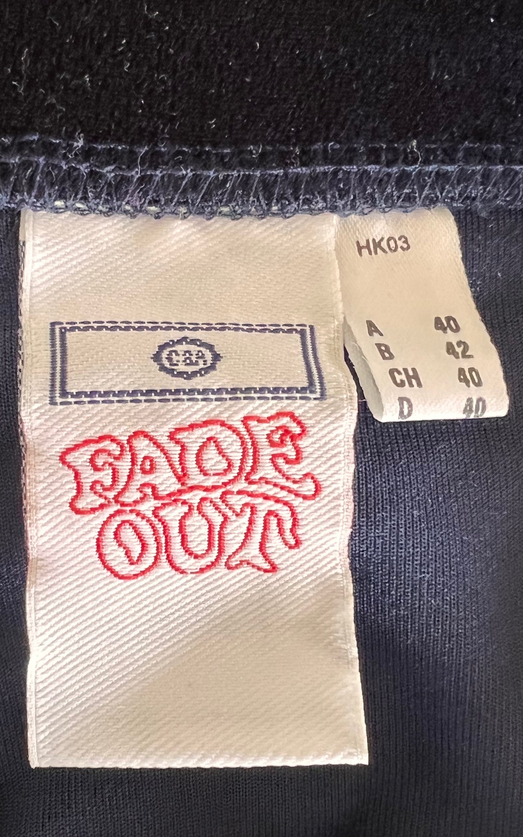 Pantaloni vintage in velluto blu