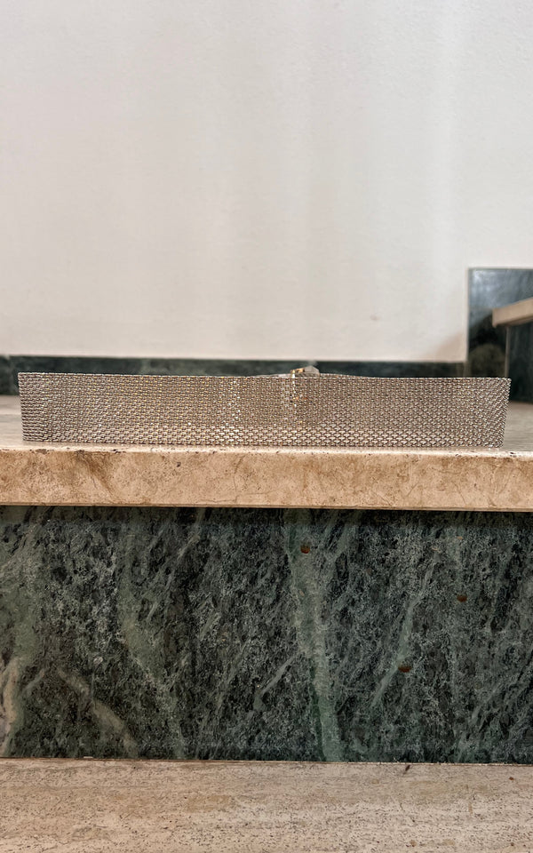 Vintage Silver Metal Belt