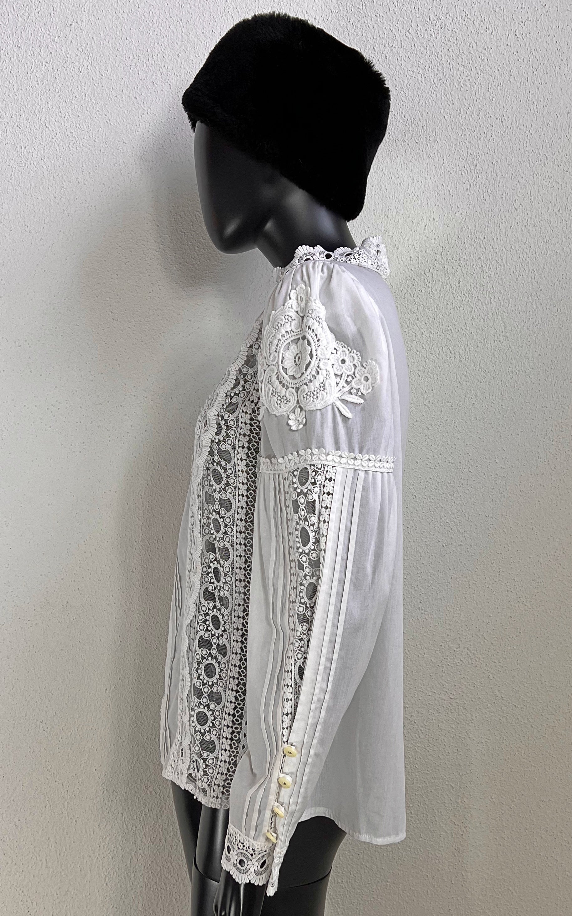 Vintage 80s Cris-Devi Lace Blouse