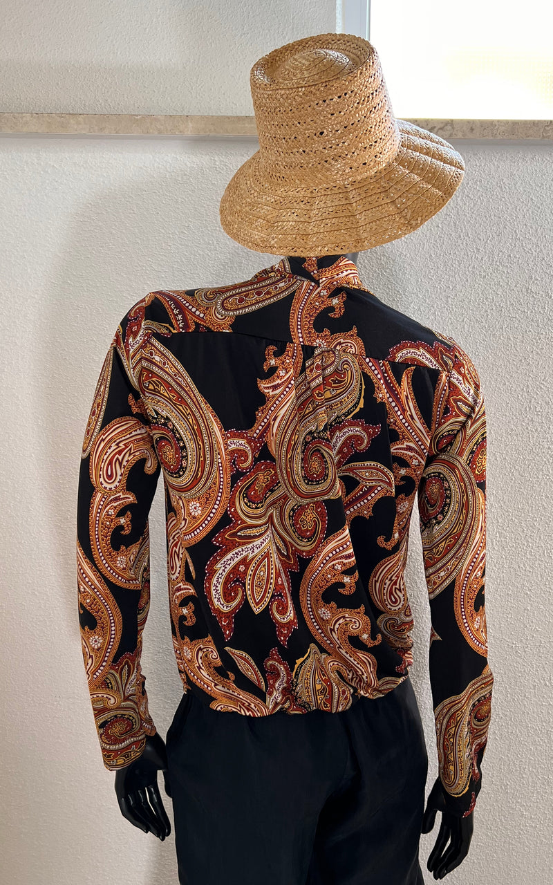 Vintage 90s Vestino Paisley Top