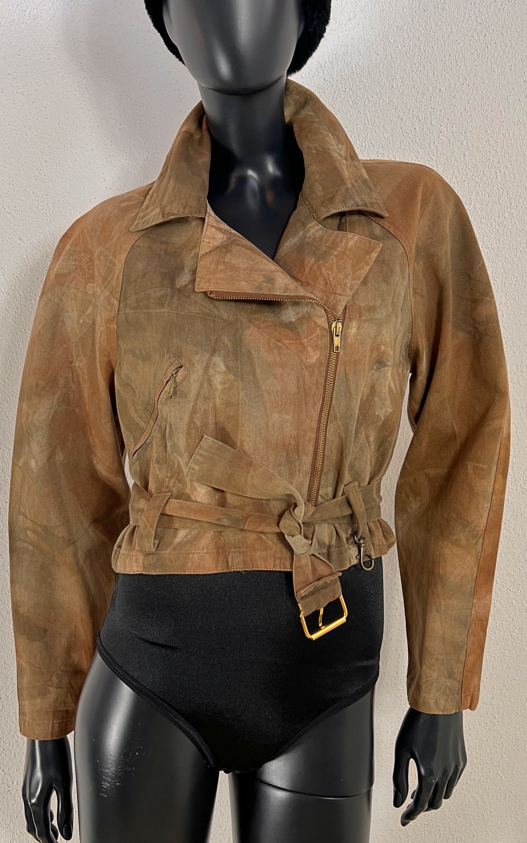 Vintage Tye Dye Cropped Jacket