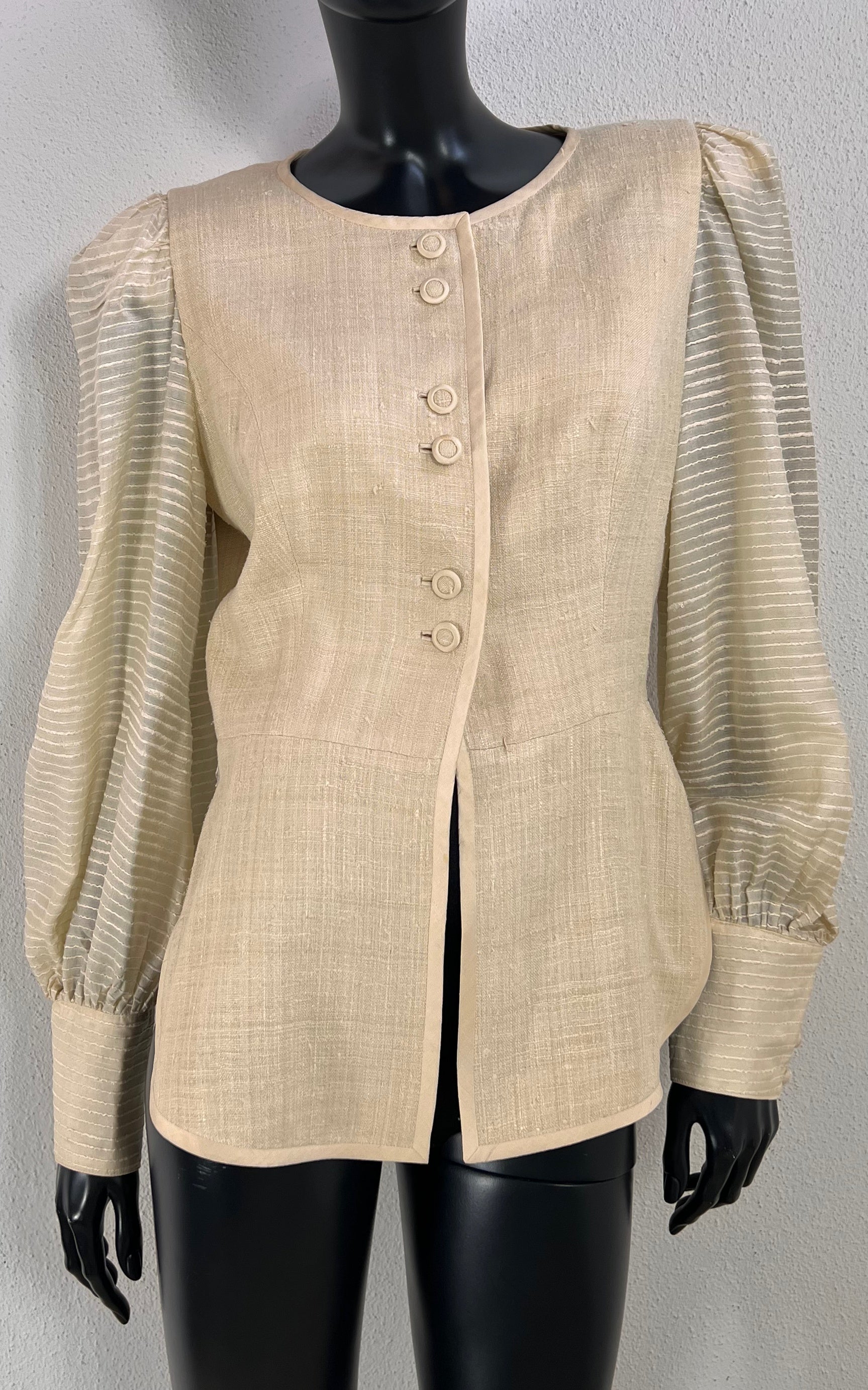 Vintage Raw Silk Blouse